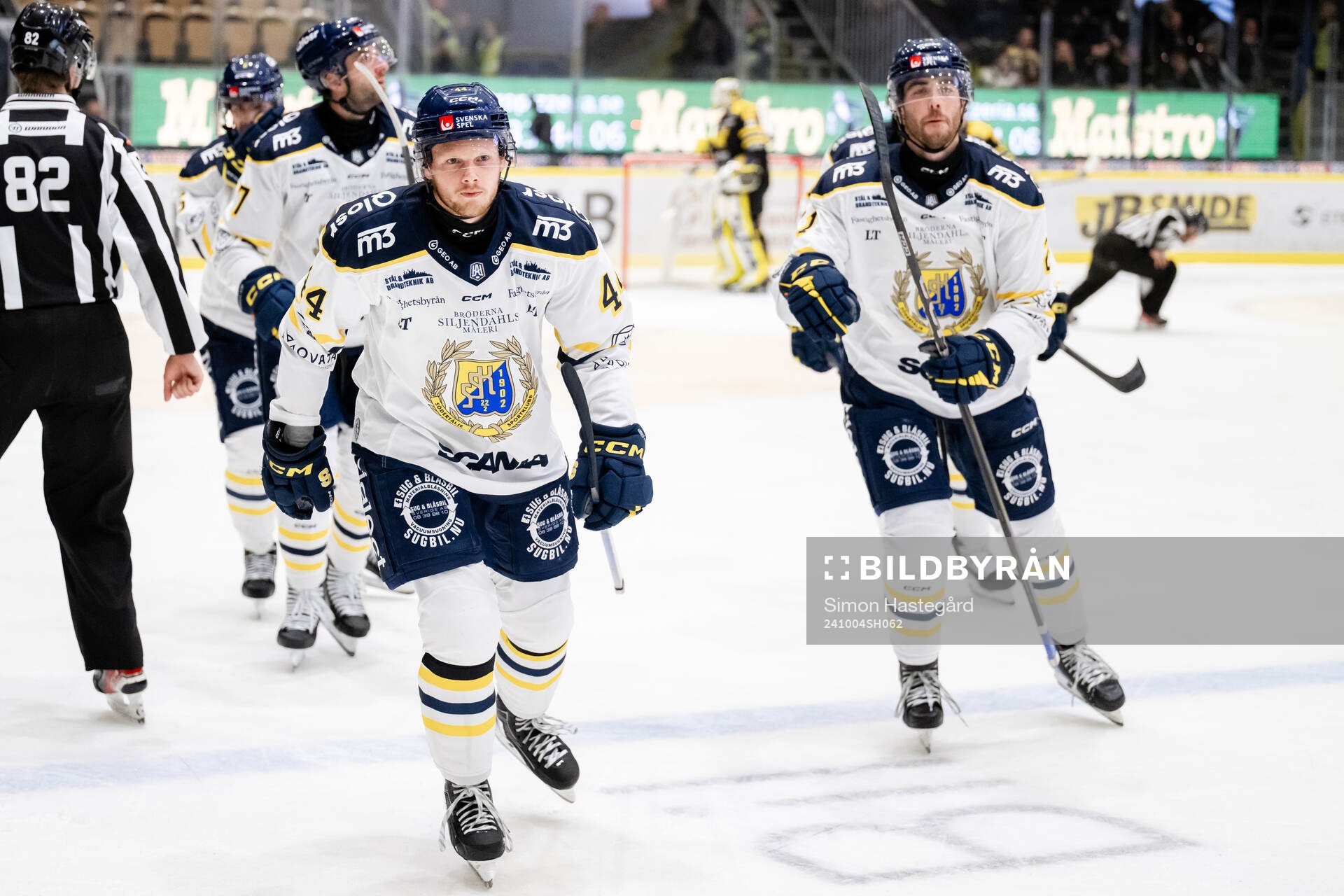Södertäljes Carter Souch jublar