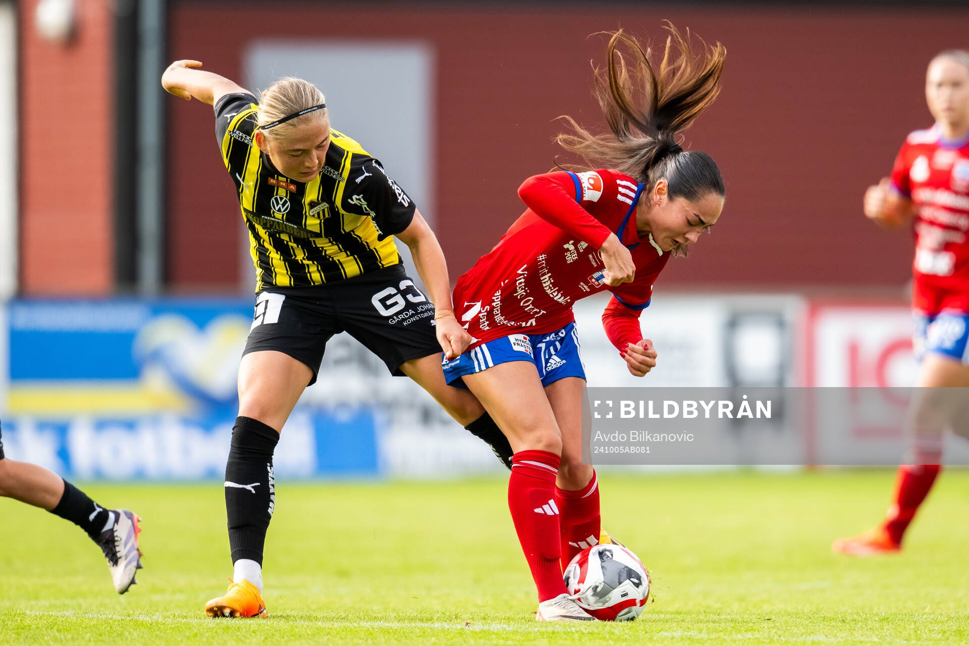 Häckens Paulina Nyström och Vittsjös Jaida Nyby