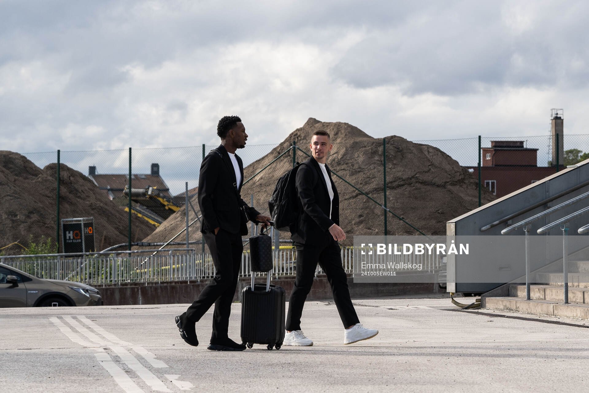 Hammarbys Shaquille Pinas och Oscar Johansson Schellhas