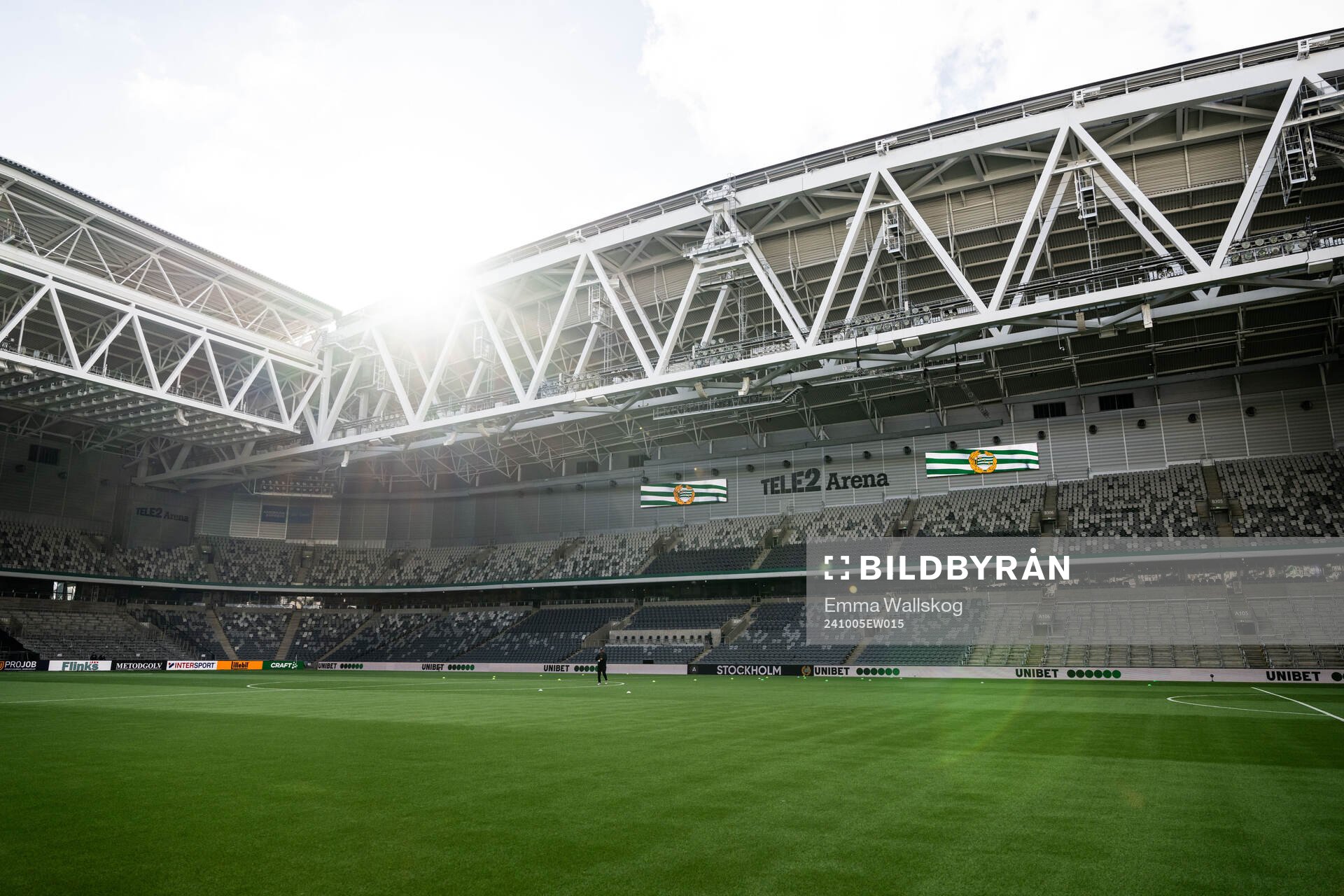 Interiör vy över Tele2 Arena