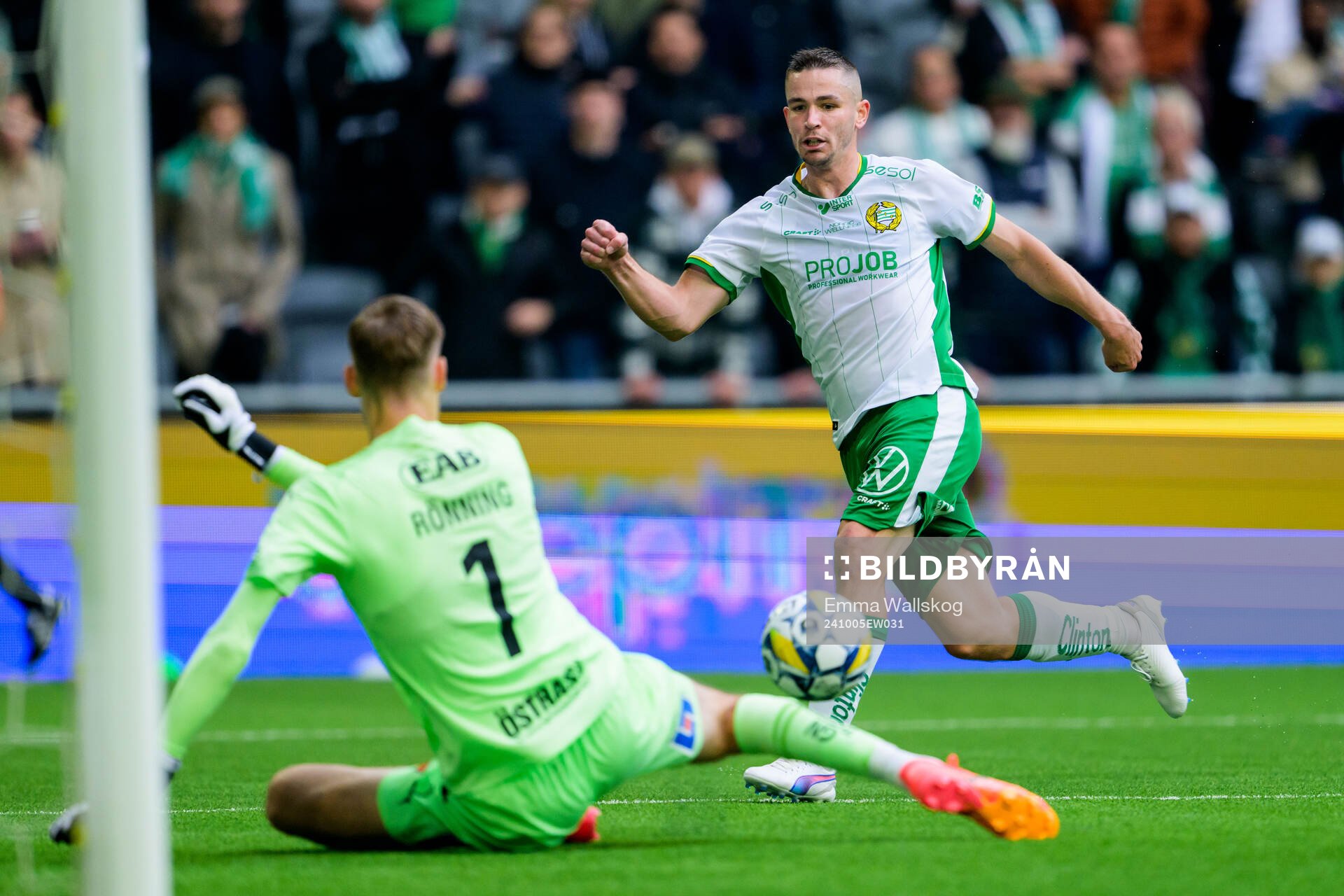 Halmstads Tim Rönning och Hammarbys Oscar Johansson