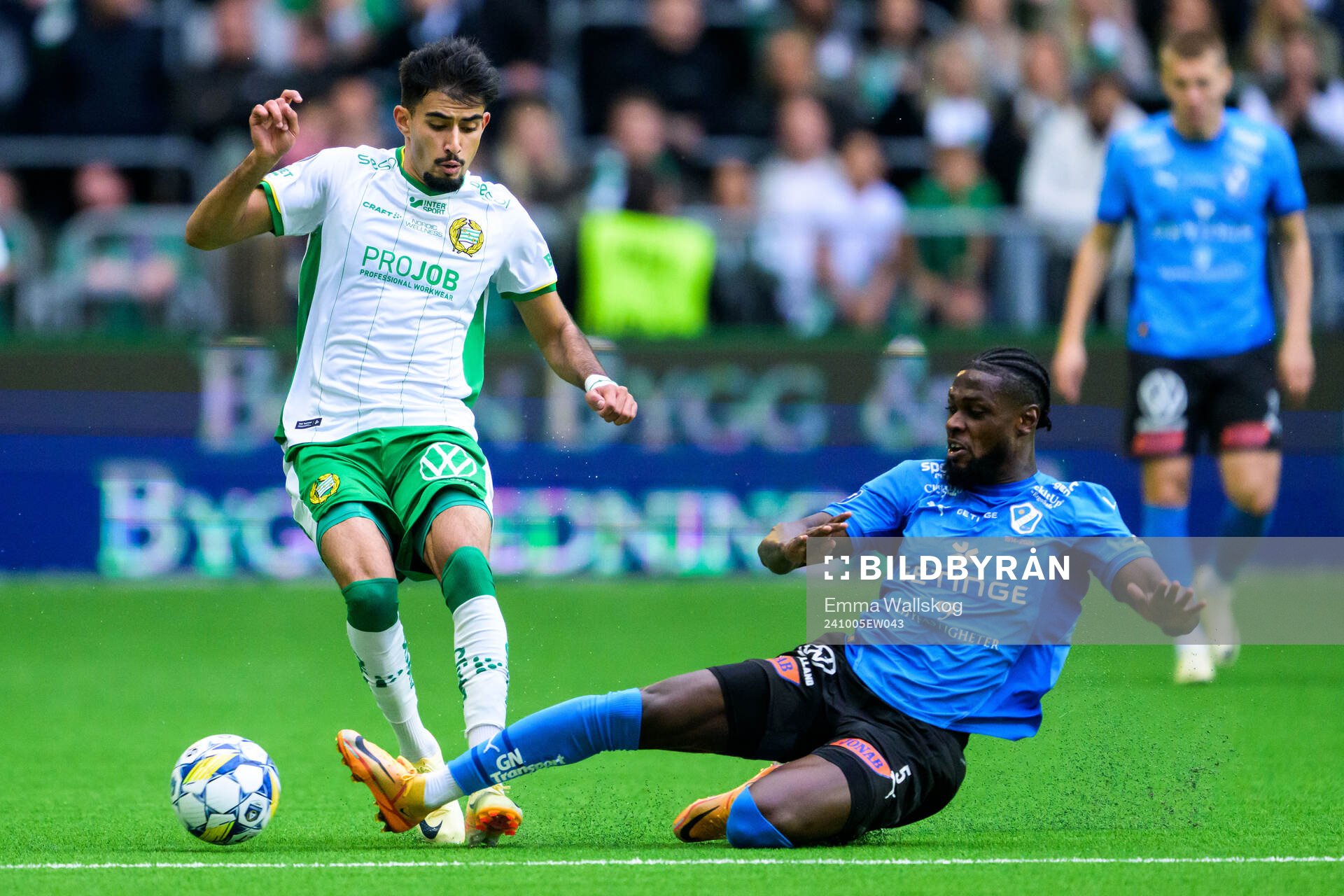 Hammarbys Montader Madjed och Halmstads Joseph Baffoe