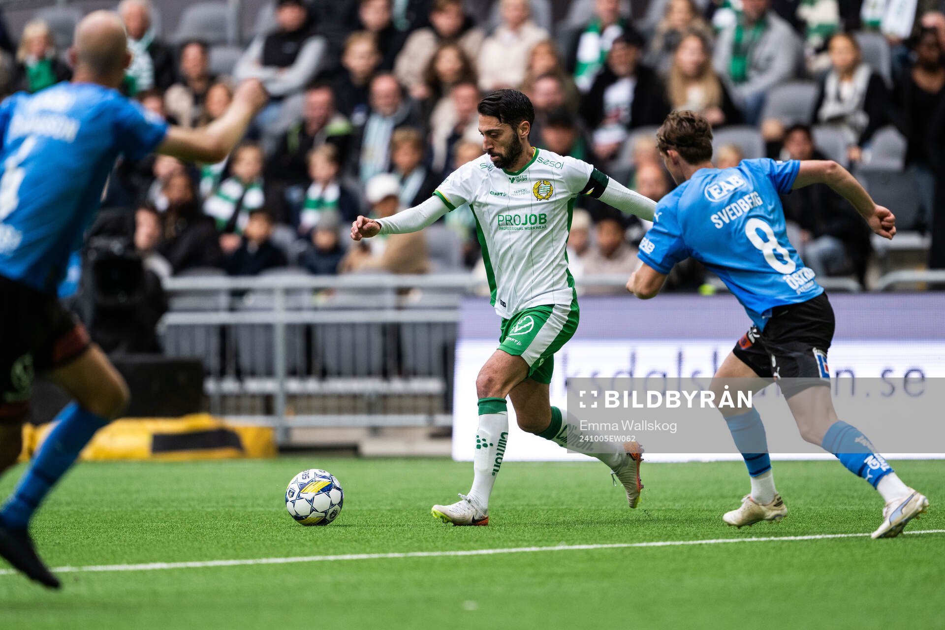 Hammarbys Nahir Besara och Halmstads Jonathan Svedberg