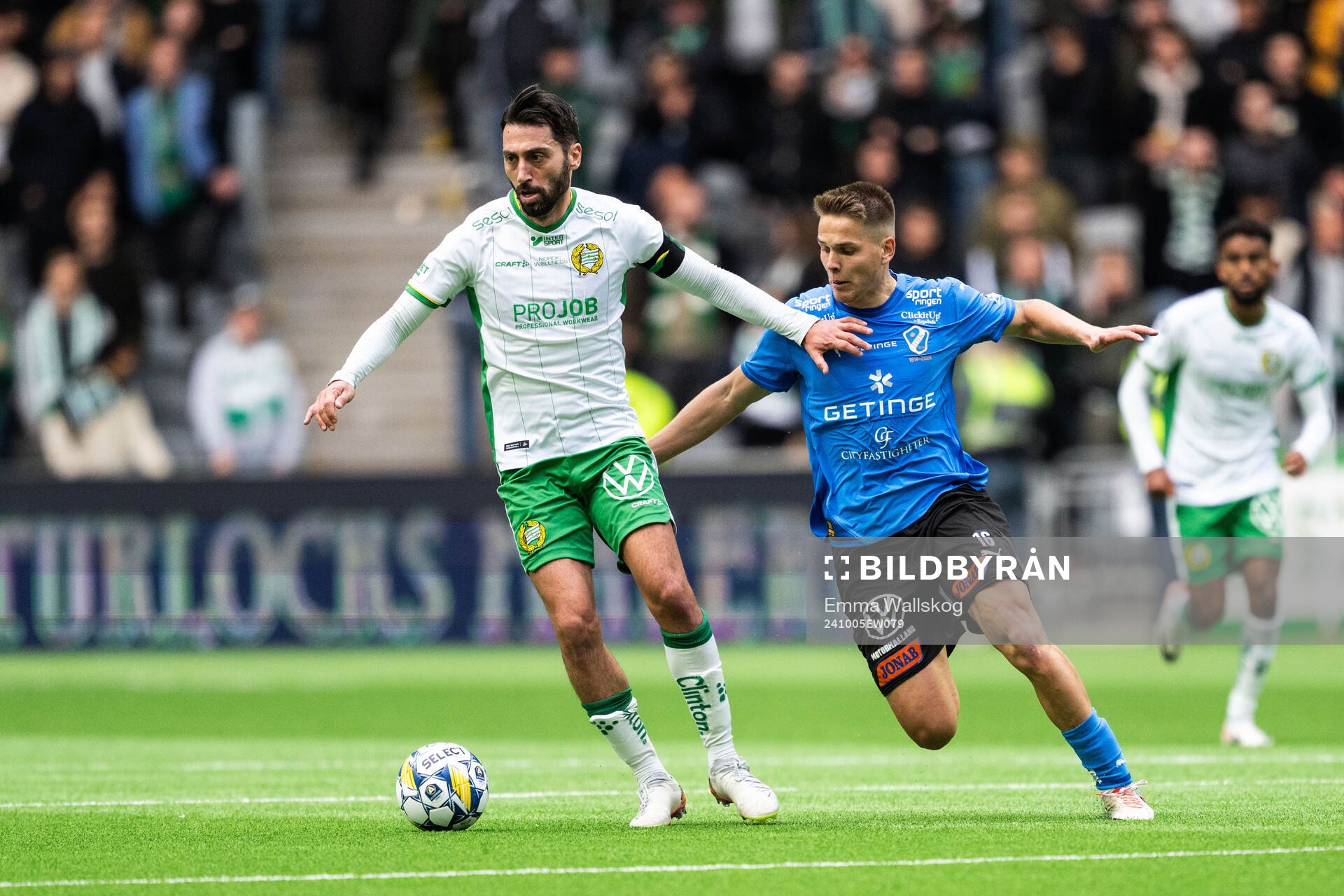 Hammarbys Nahir Besara och Halmstads Niilo Mäenpää
