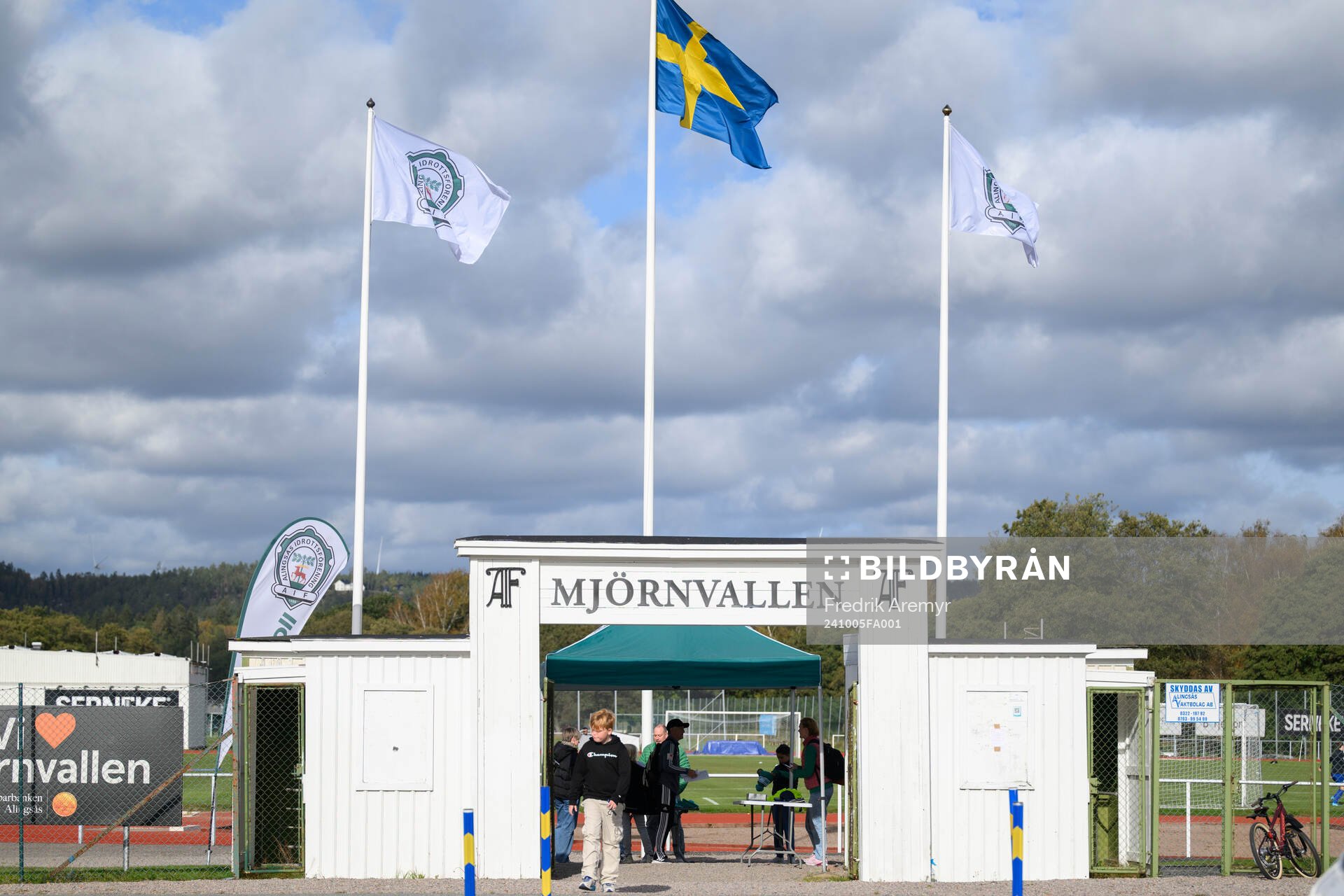 Mjörnvallen inför fotbollsmatchen i Elitettan mellan Alingsås och Mallbacken den 5 oktober 2024 i Alingsås. 