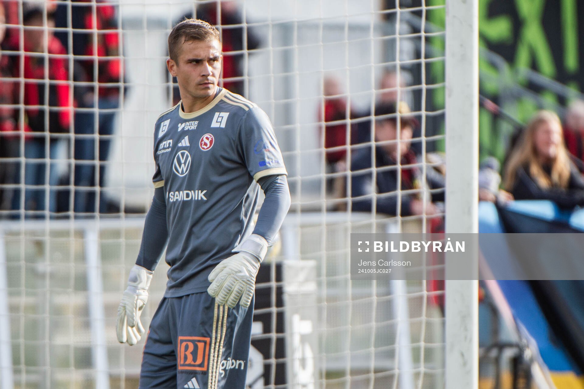 Sandvikens målvakt Felix Jakobsson