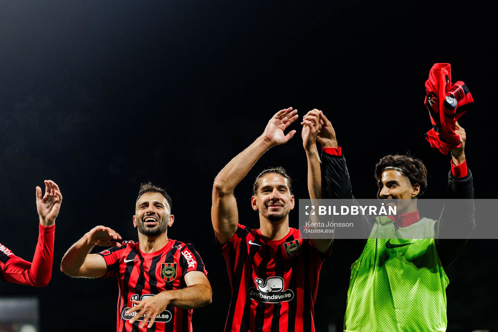 Brommapojkarnas André Calisir, Nikola Vasic och Kamilcan