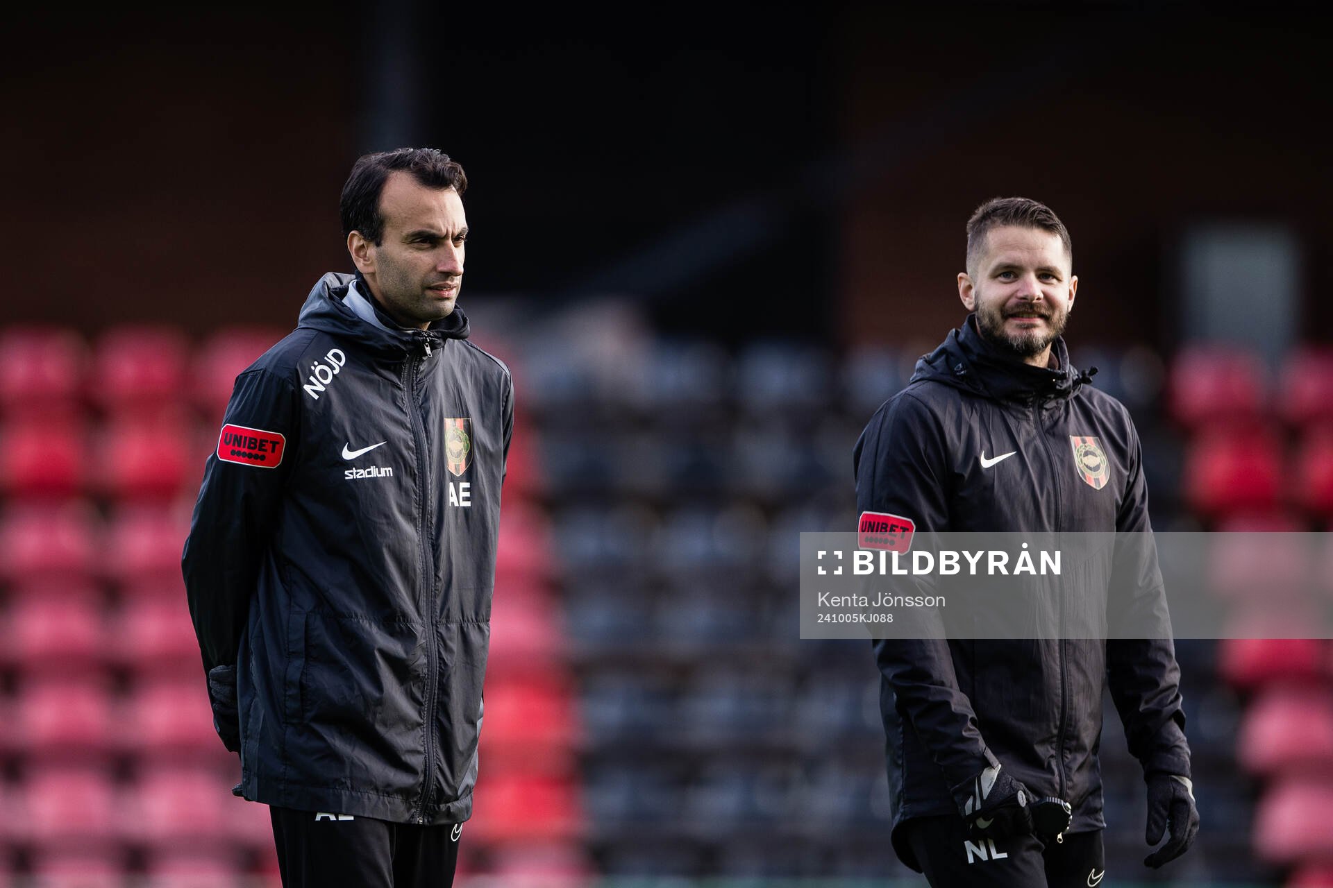 Brommapojkarnas tränare Andreas Engelmark och fystränare