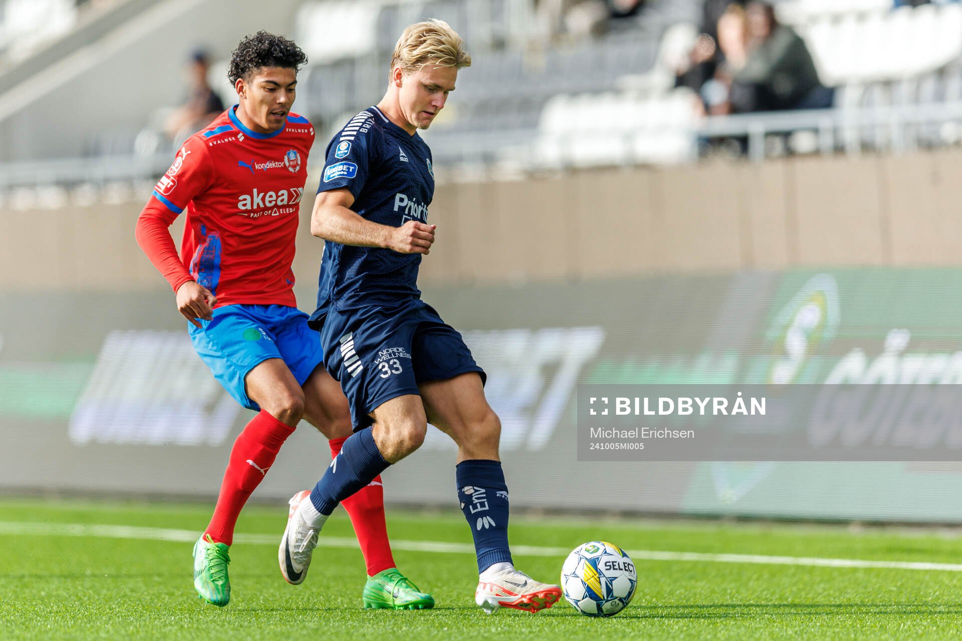 Helsingborgs Milan Silva Rasmussen och Utsiktens Sebastian