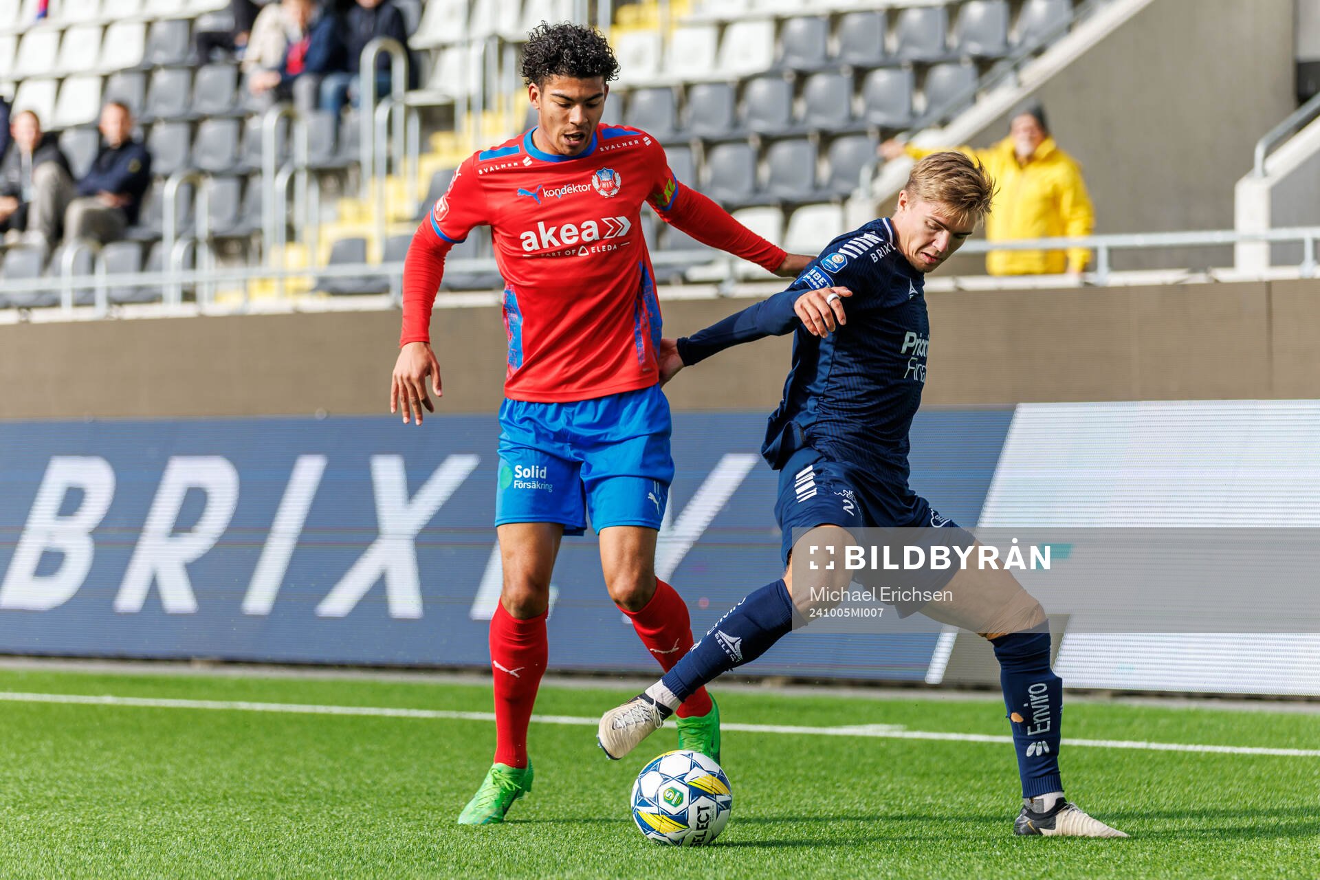 Helsingborgs Milan Silva Rasmussen och Daniel Hermansson