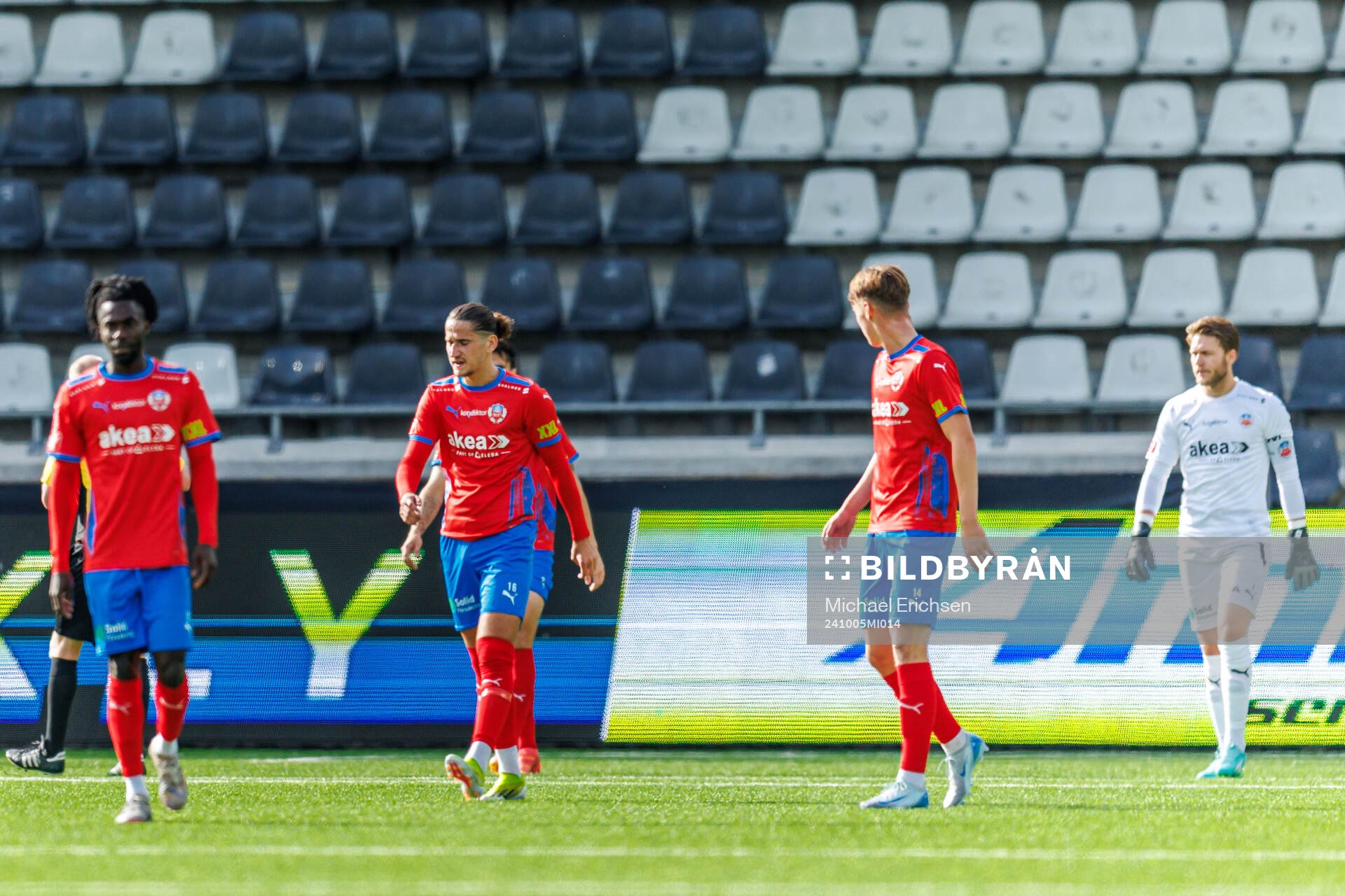 Helsingborgs Ervin Gigovic, Lukas Kjellnäs och målvakt