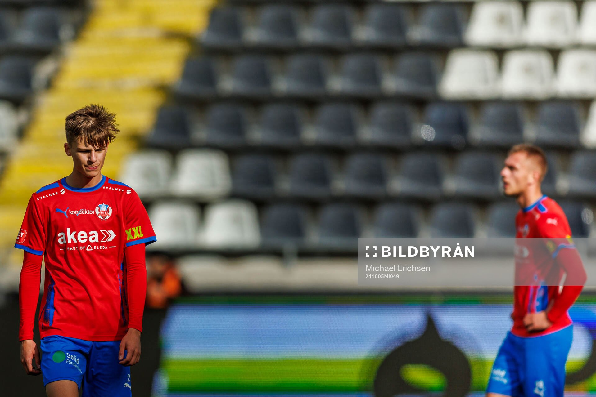 Helsingborgs Adrian Svanbäck deppar