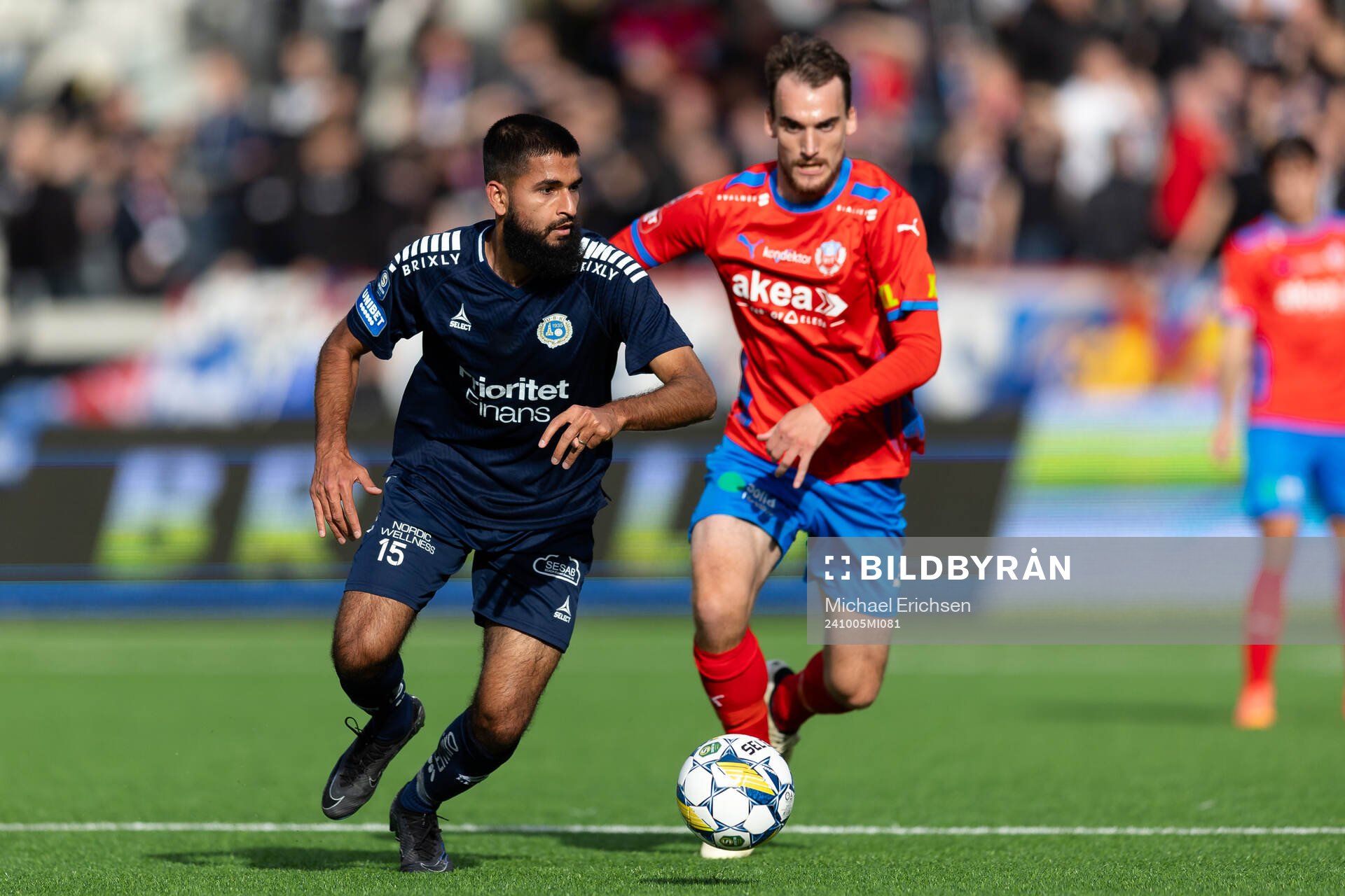 Utsiktens Suleman Zurmati och Helsingborgs Adam Hellborg