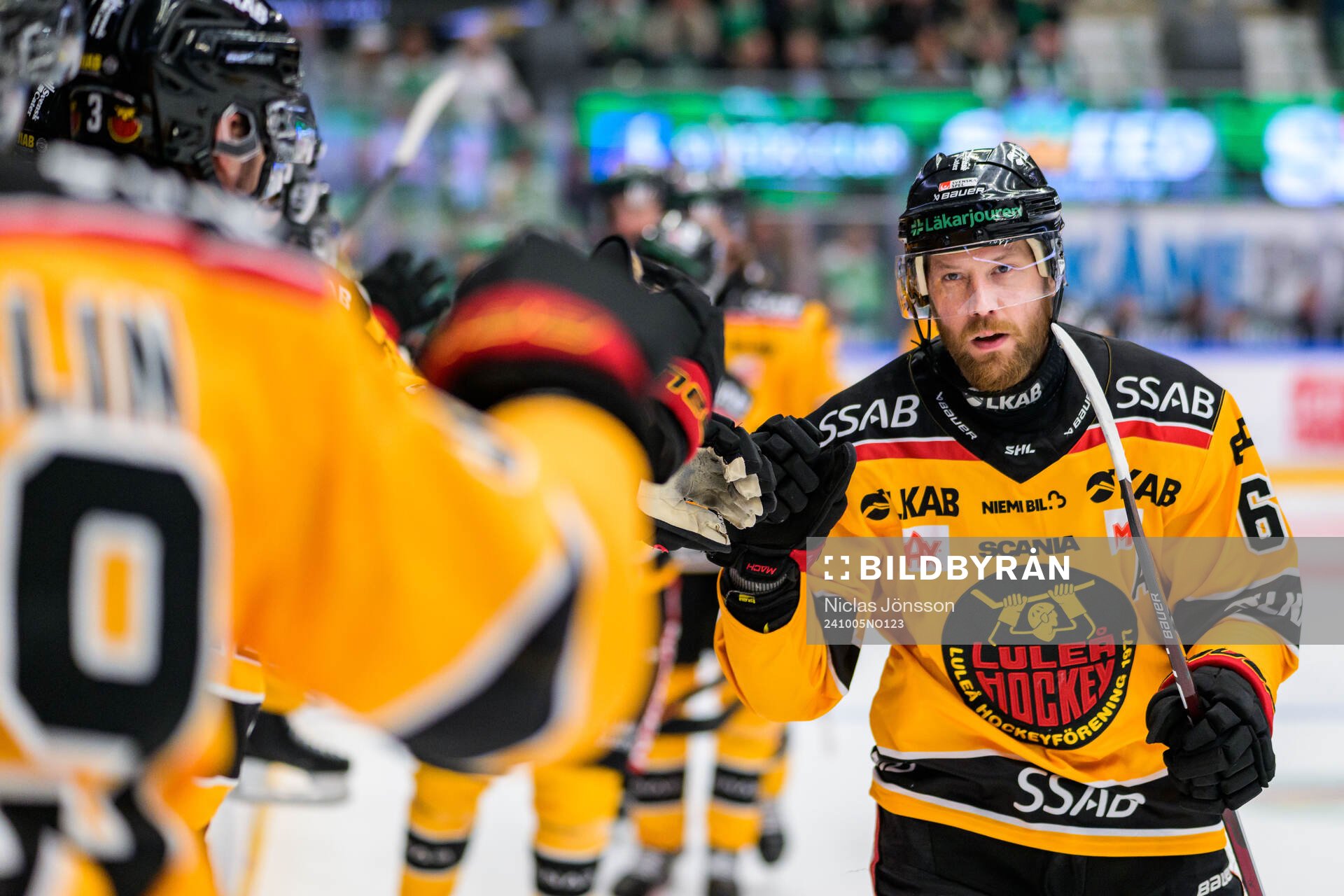Luleås Linus Omark jublar