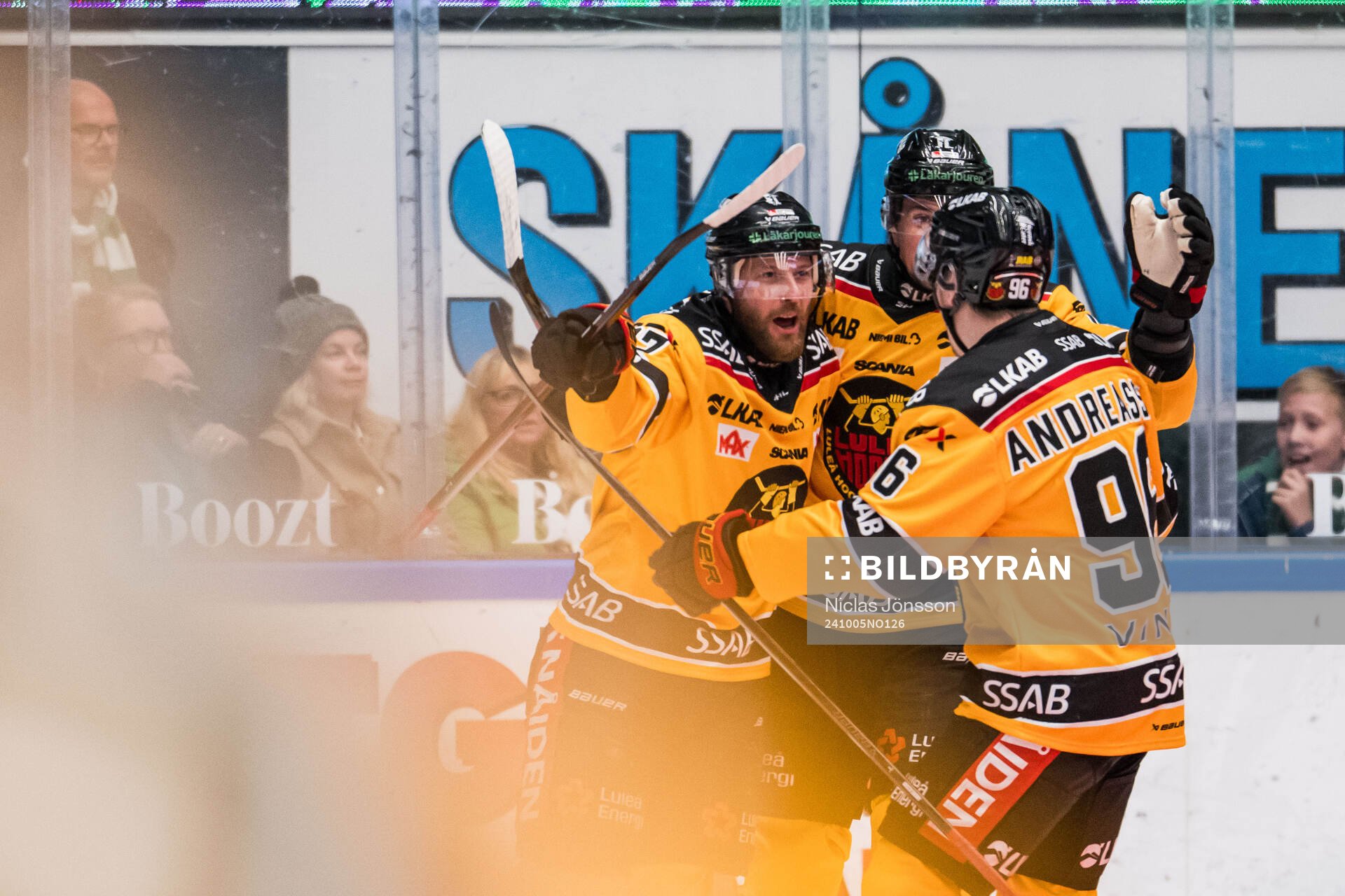 Luleås Linus Omark jublar