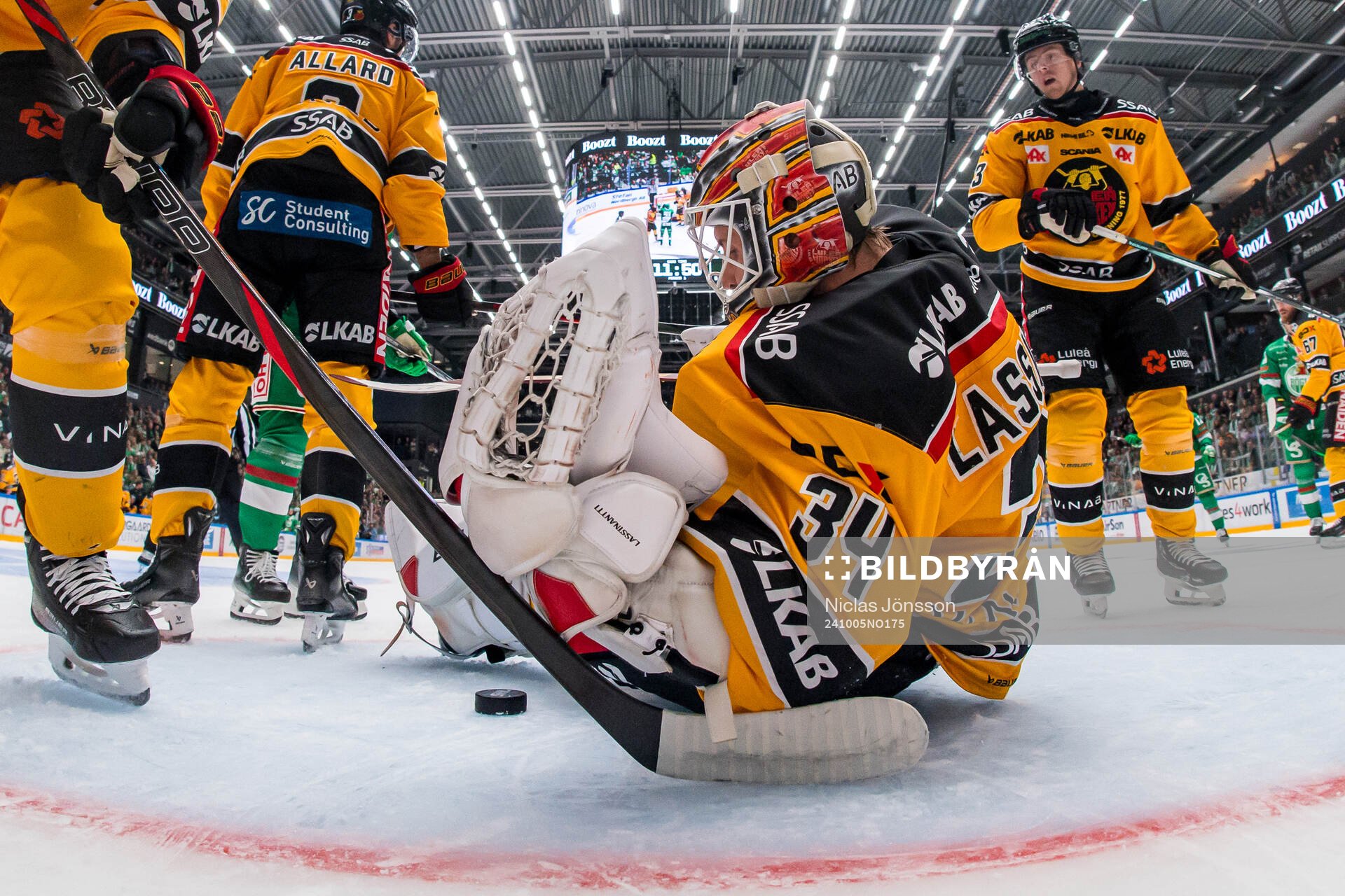 Luleås målvakt Joel Lassinantti
