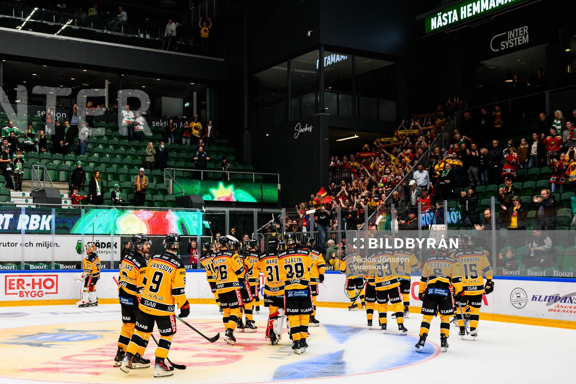 Luleås spelare jublar