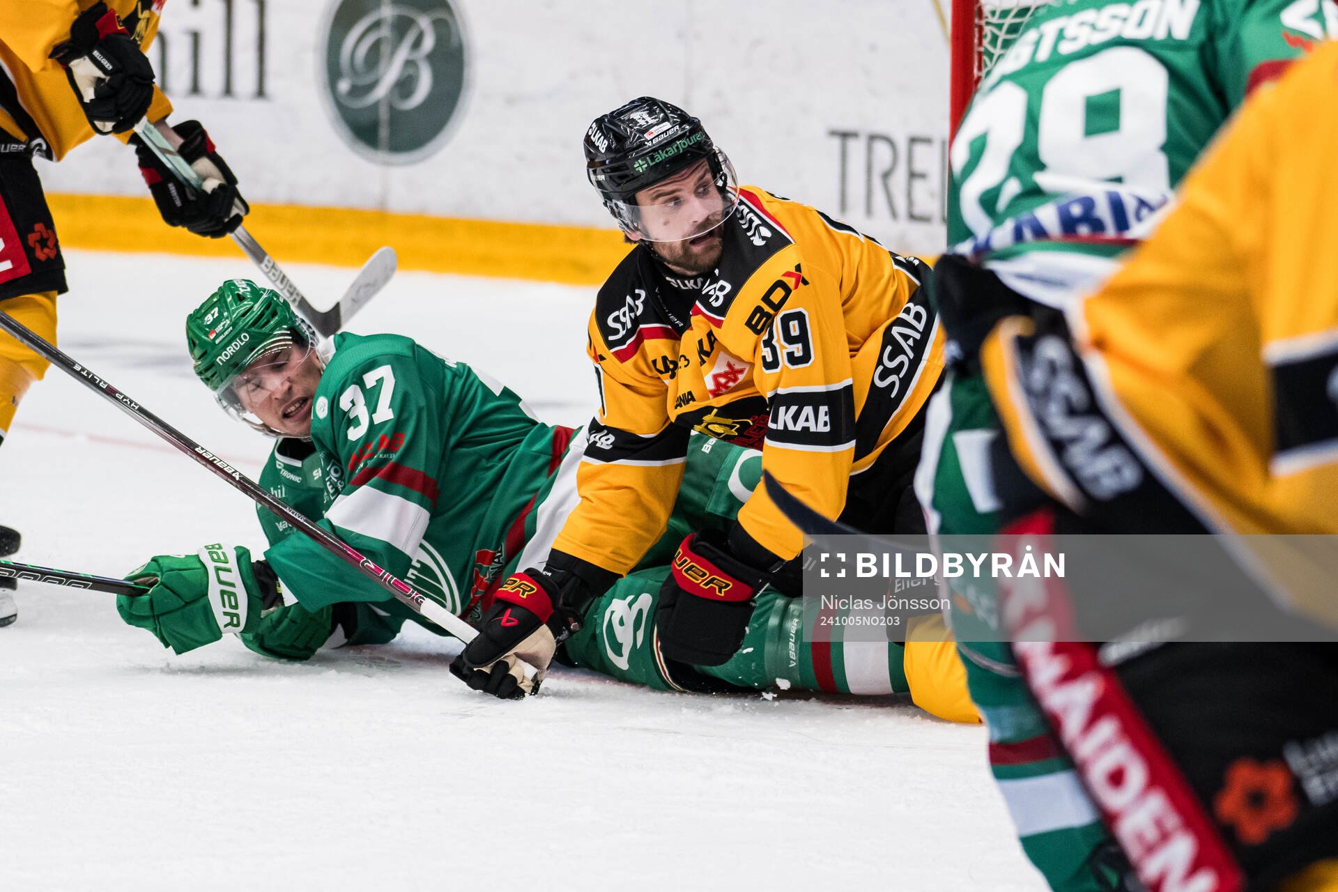 Rögles Albin Sundsvik och Luleås Pontus Själin