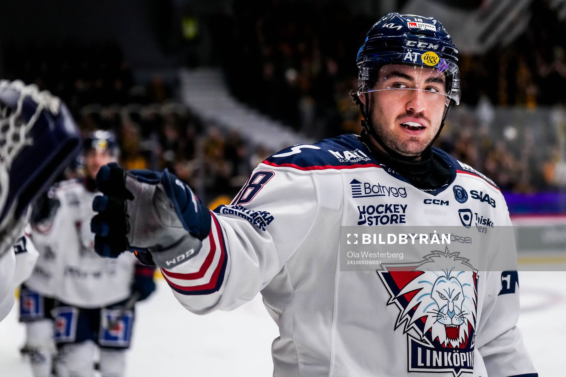 Linköpings Remi Elie jublar