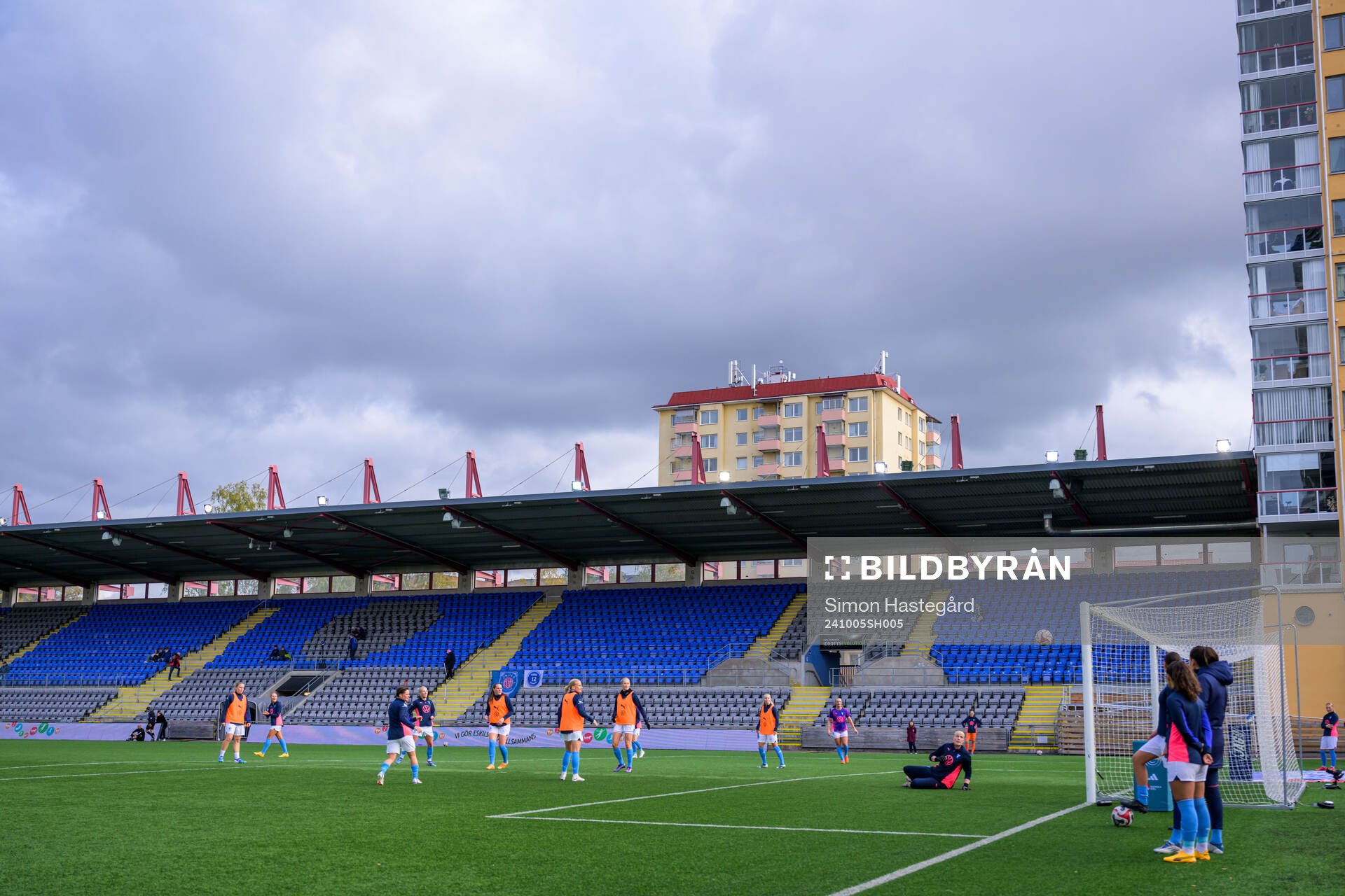 Malmö FFs spelare värmer upp