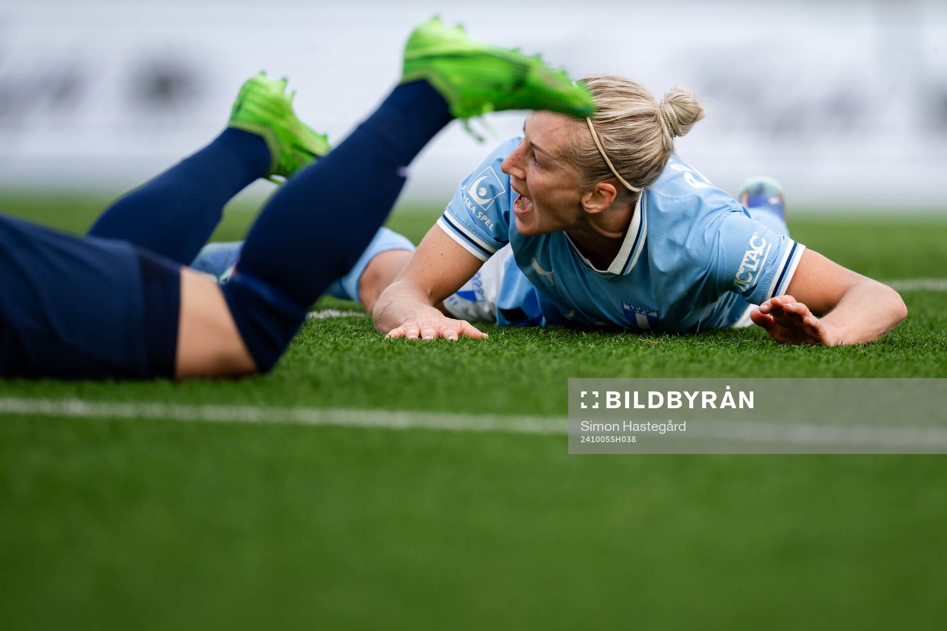 Malmö FFs Mia Persson reagerar