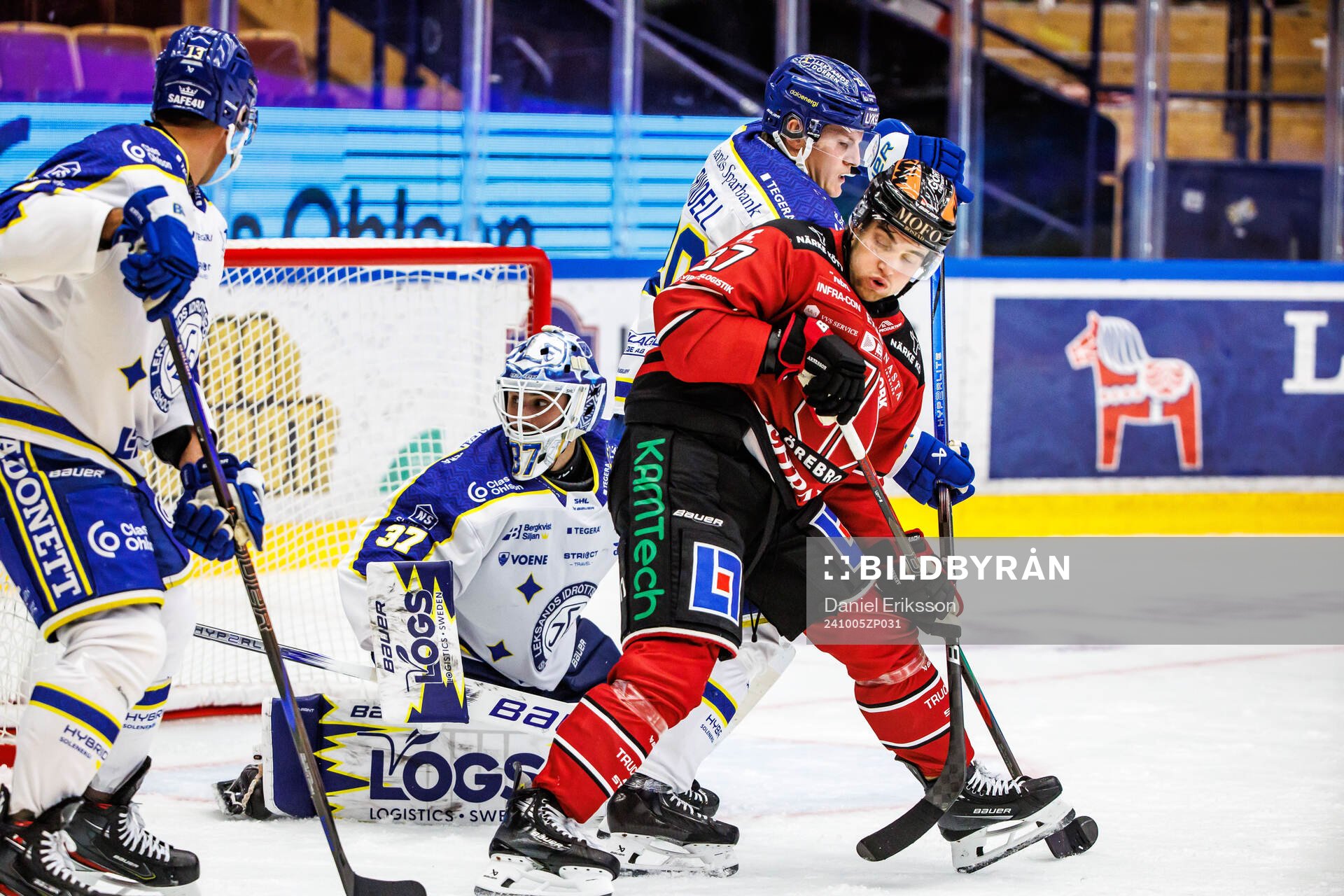 Leksands Jakob Hellsten och Axel Rindell och Örebros Glenn