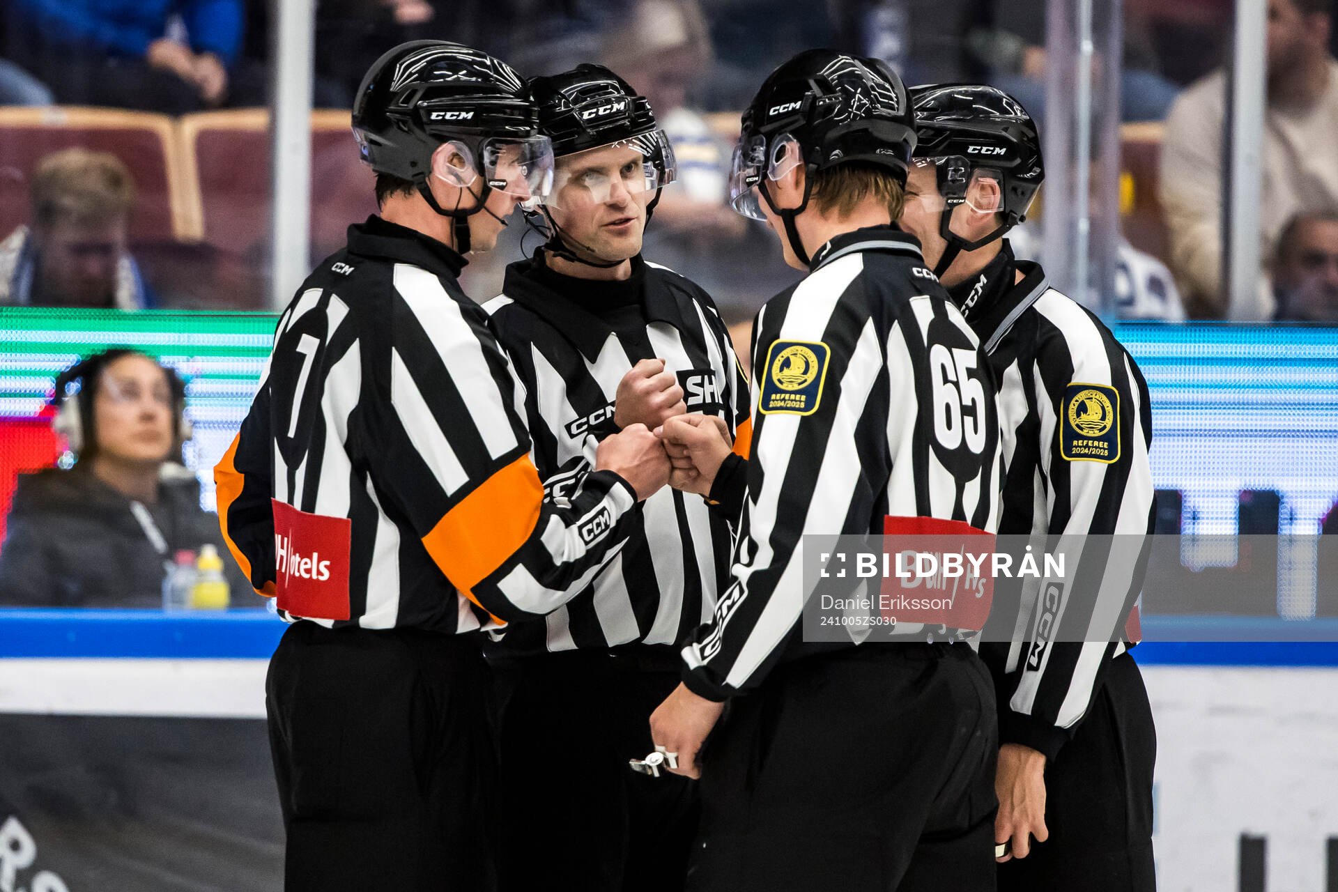 Domare Christoffer Holm och Domare Stefan Leijonklo och