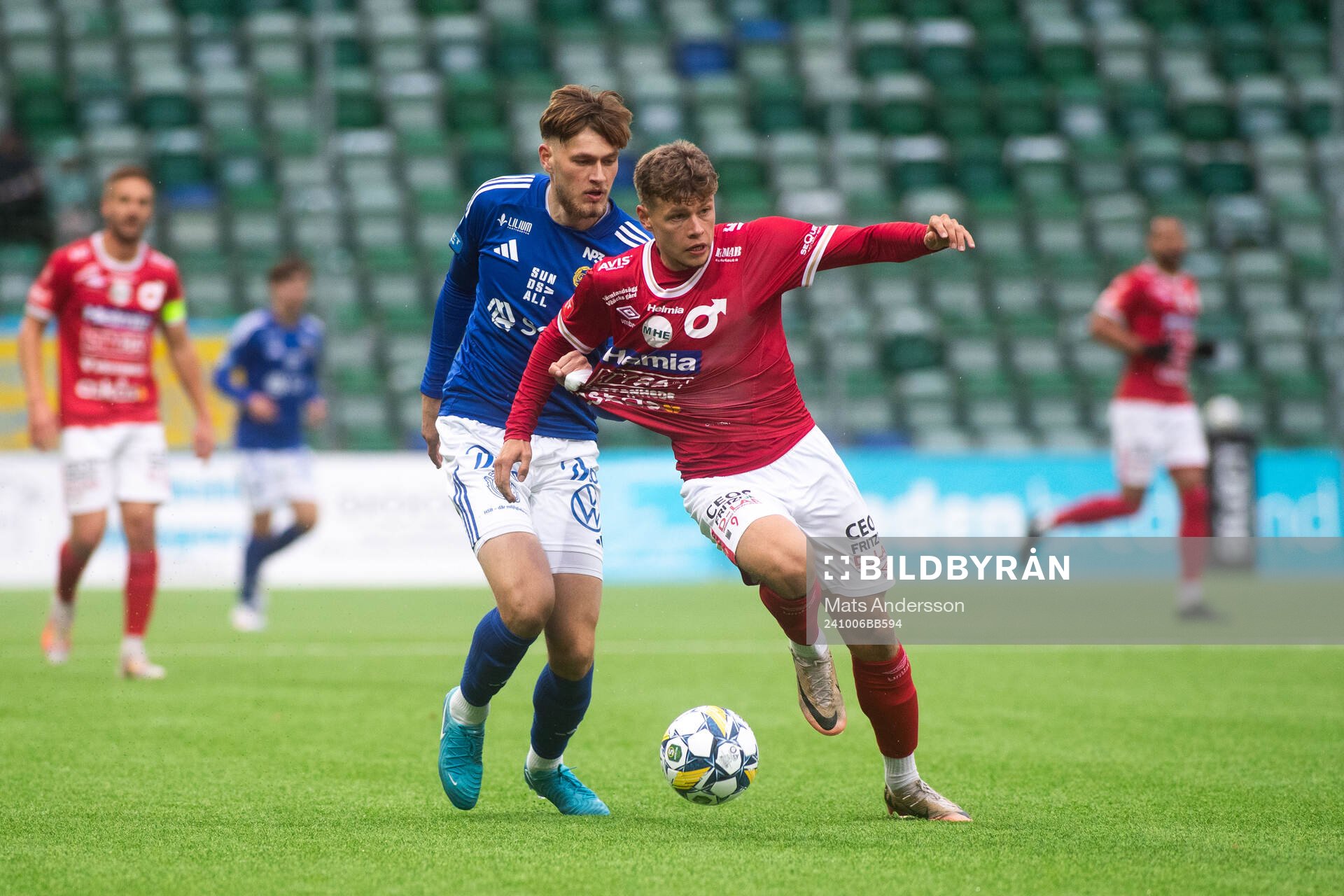 GIF Sundsvalls Ludvig Svanberg och Degerfors Gustav Lindgren