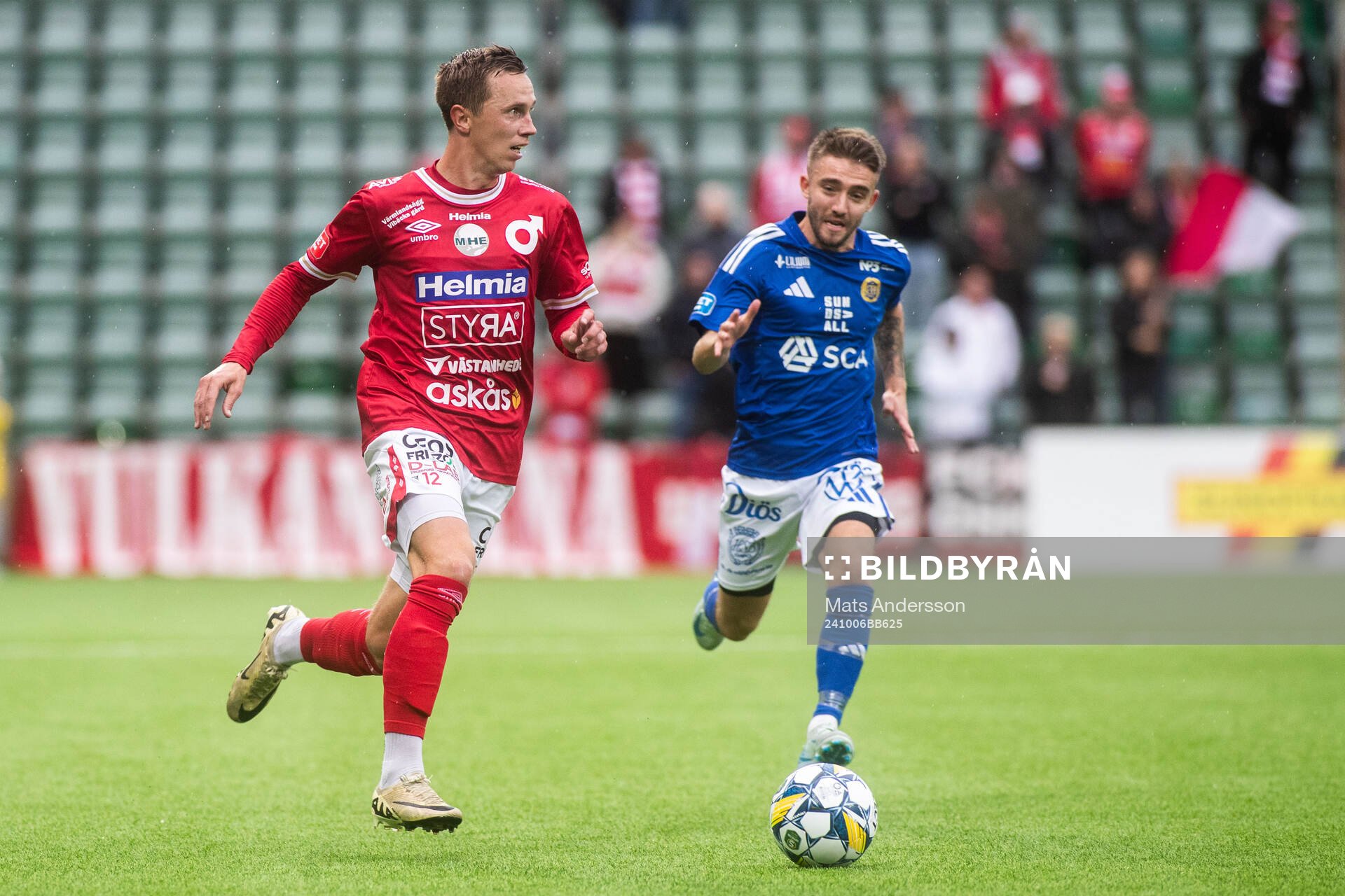 Degerfors Erik Lindell och GIF Sundsvalls Anton Kralj