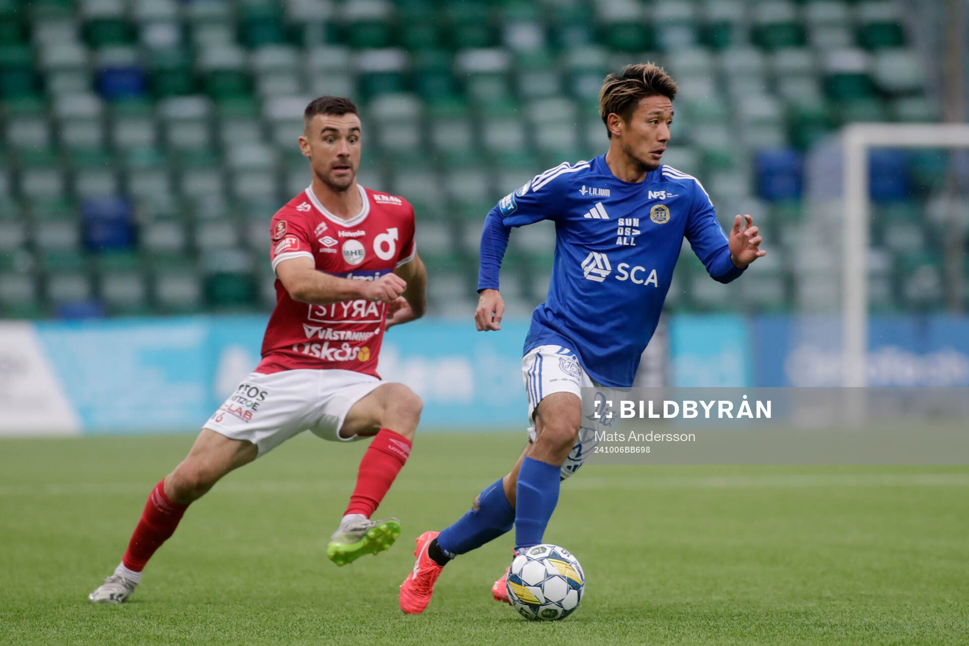 Degerfors Carlos Moros Gracia och GIF Sundsvalls Taiki
