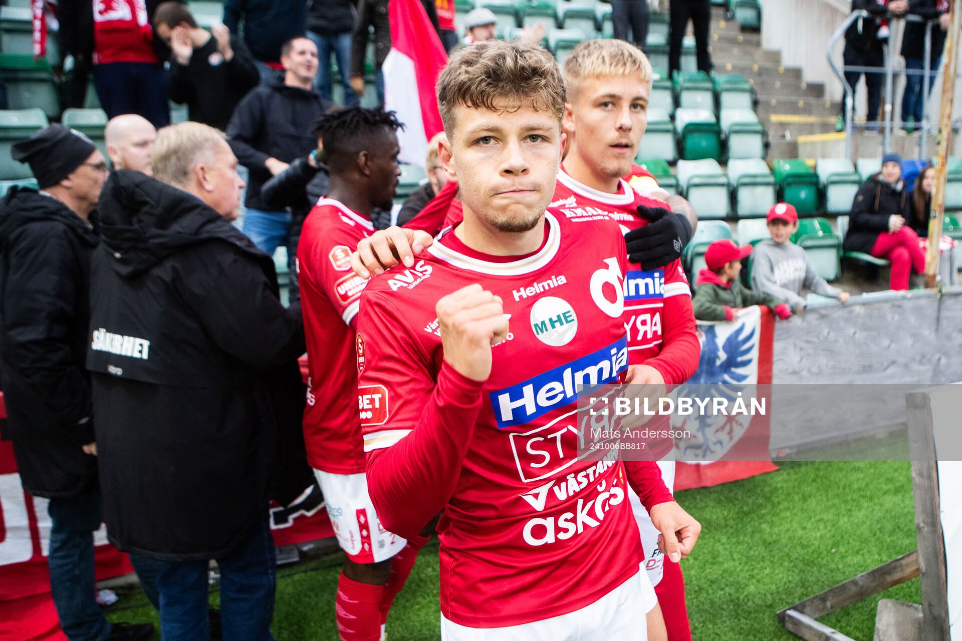 Degerfors Gustav Lindgren jublar