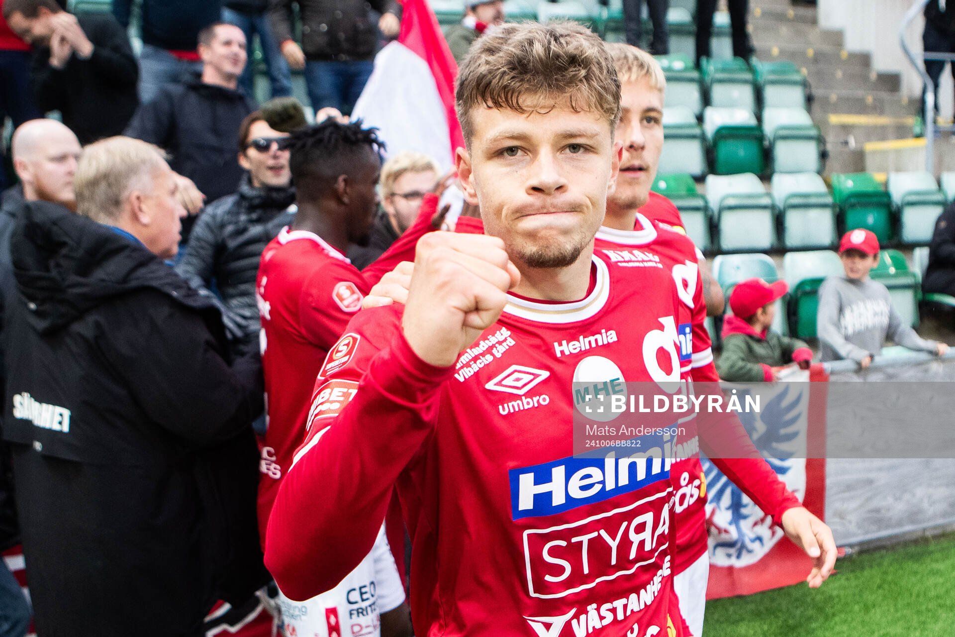Degerfors Gustav Lindgren jublar