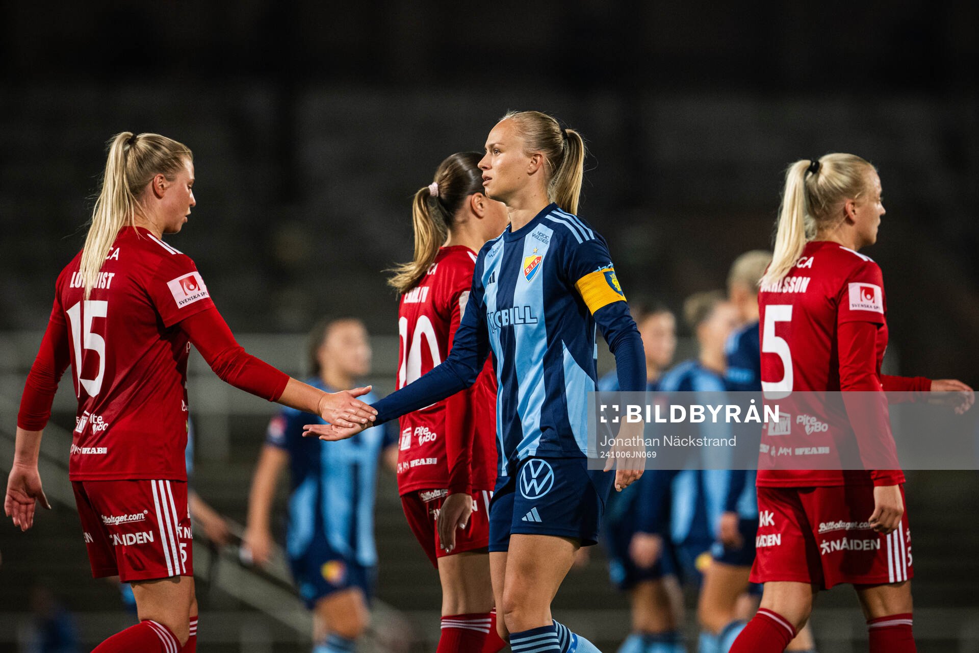 Djurgårdens Matilda Plan och Piteås Ellen Löfqvist