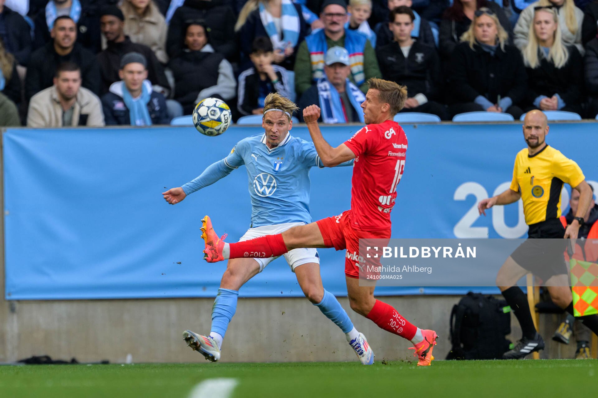 Malmö FFs Jens Stryger Larsen och Värnamos Albin