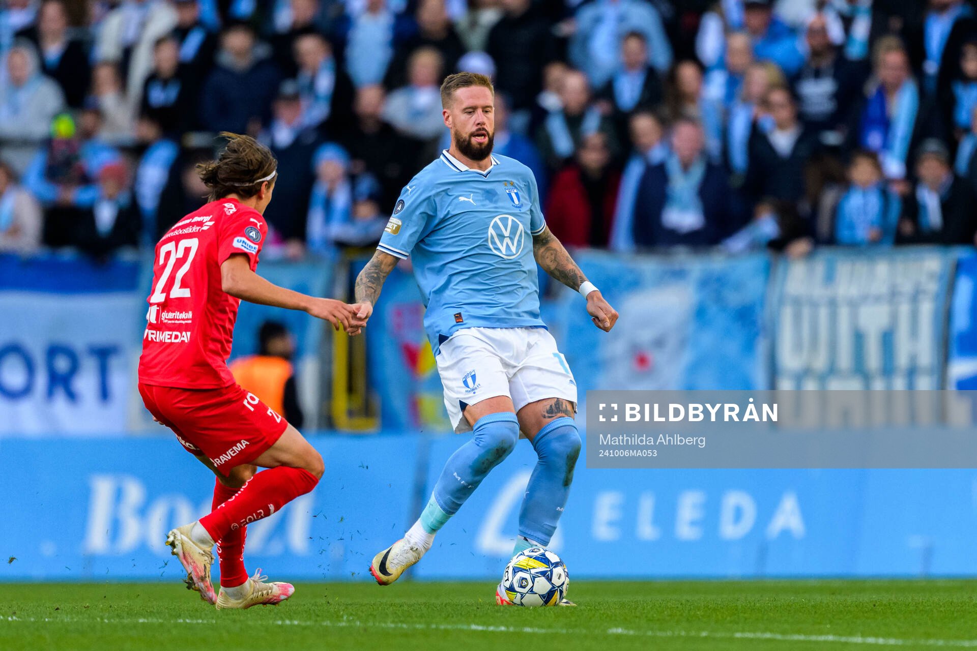 Värnamos Simon Thern och Malmö FFs Pontus Jansson