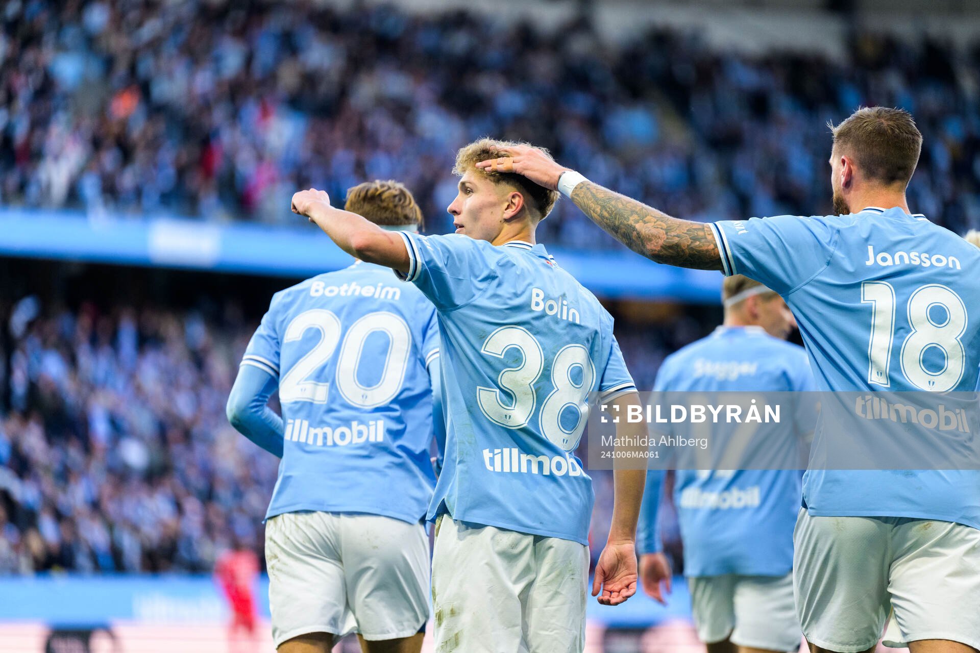 Malmö FFs Hugo Bolin jublar