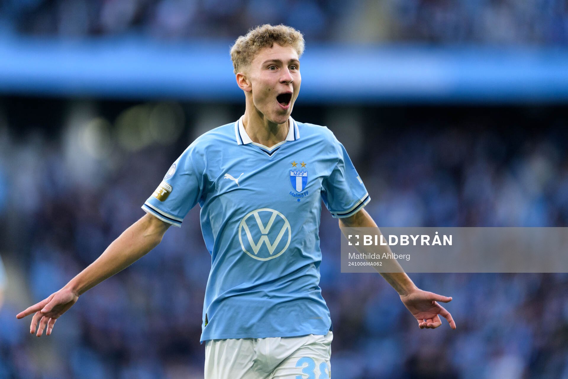 Malmö FFs Hugo Bolin jublar
