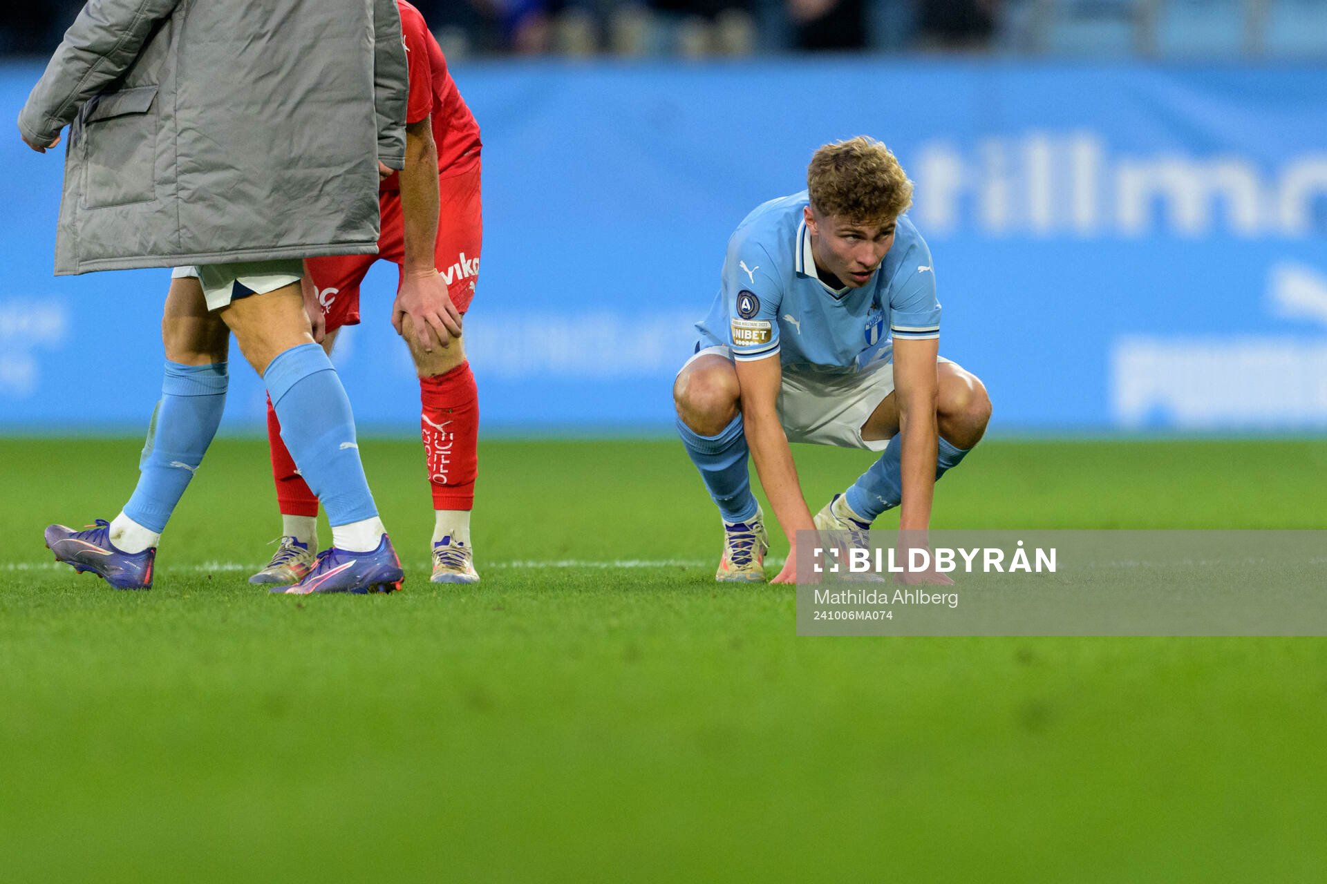 Malmö FFs Hugo Bolin deppar