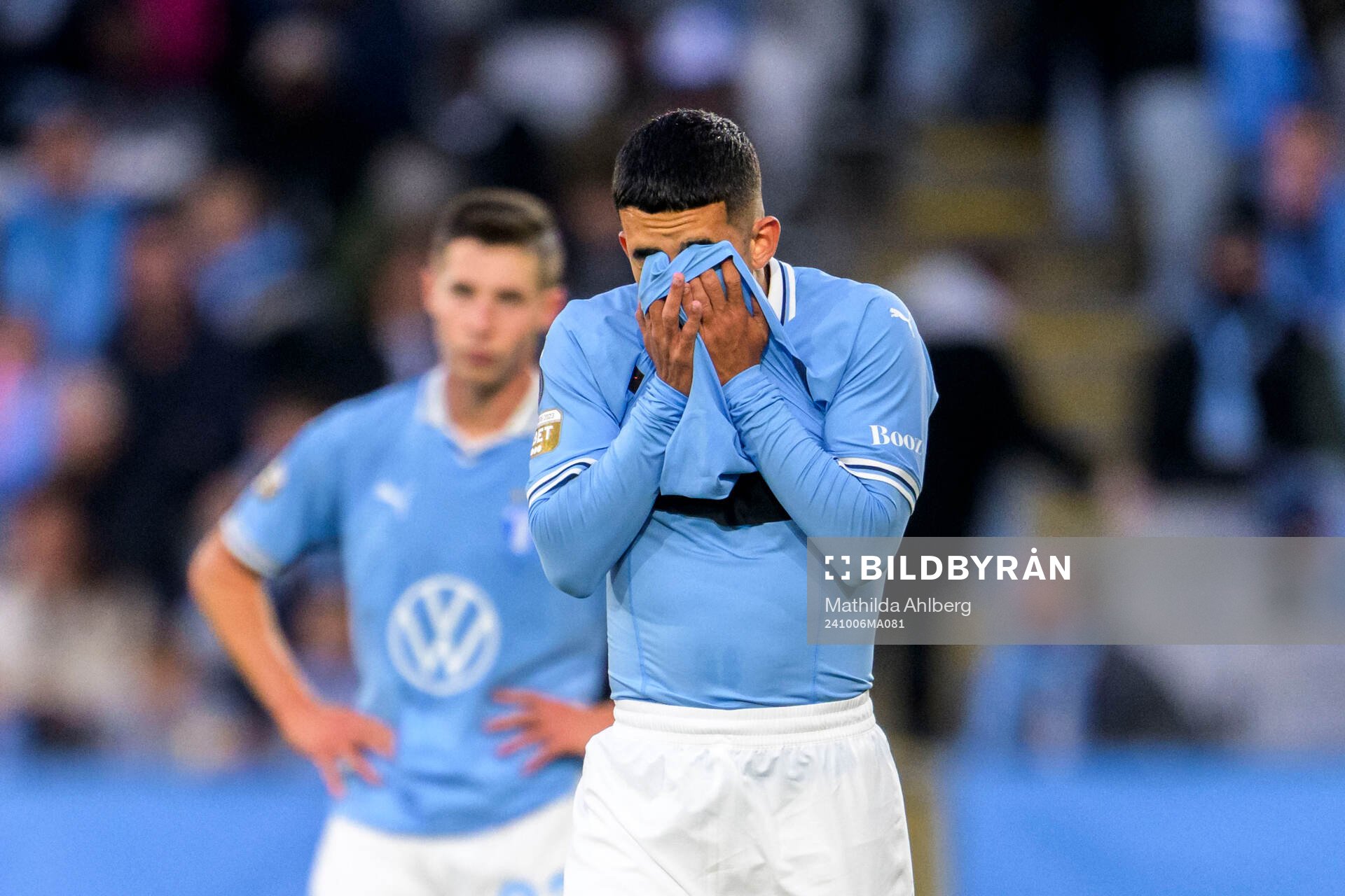 Malmö FFs Zakaria Loukili deppar