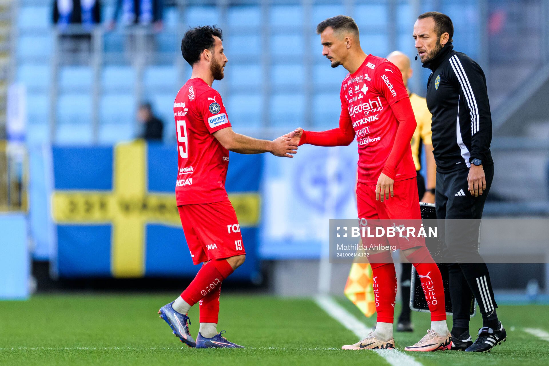 Värnamos Marco Bustos och Ajdin Zeljkovic