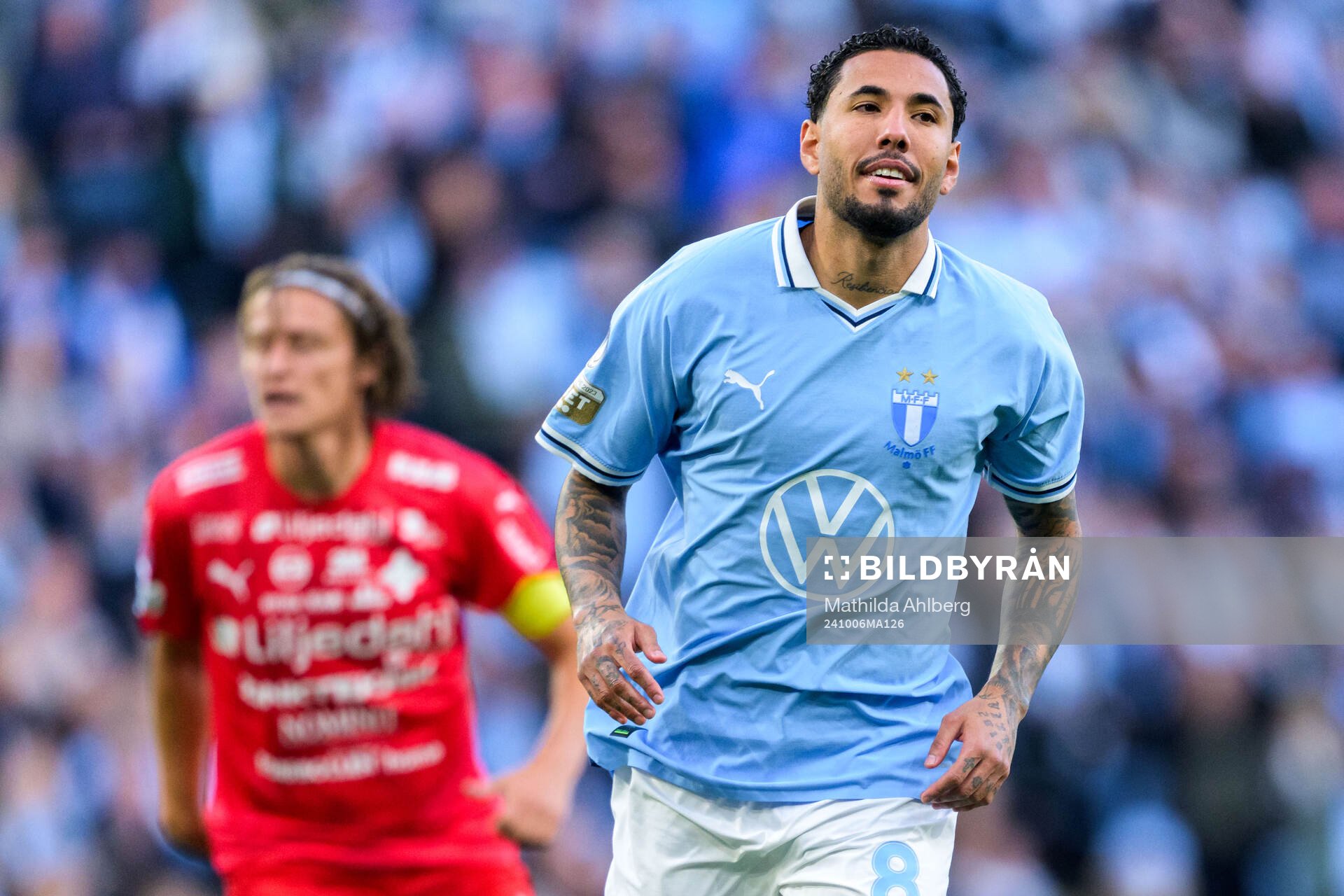 Malmö FFs Sergio Pena deppar