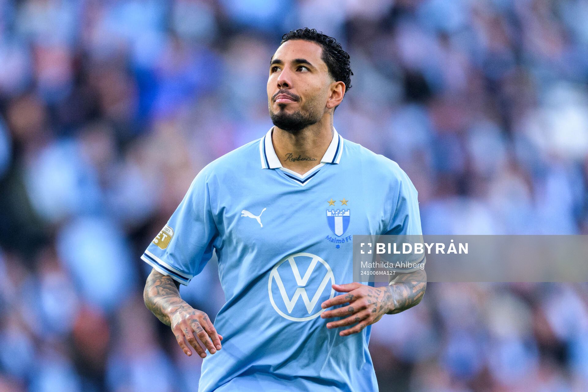 Malmö FFs Sergio Pena deppar