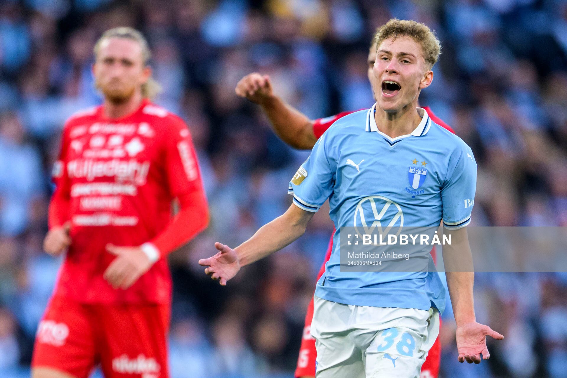 Malmö FFs Hugo Bolin reagerar