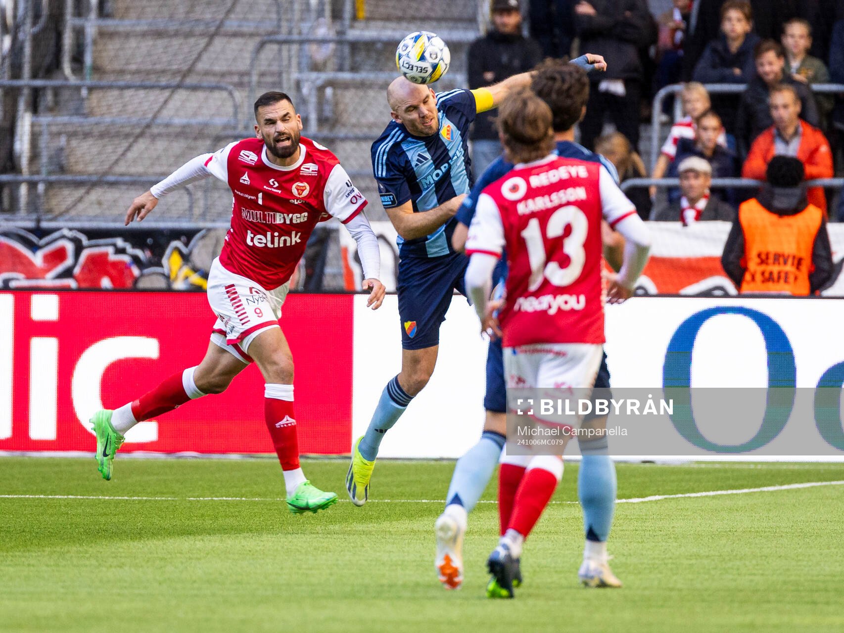 Djurgårdens Marcus Danielson och Kalmars Dino Islamovic