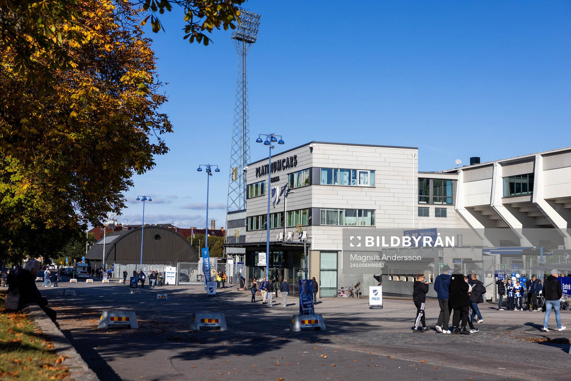 Exteriör vy av Platinumcars Arena