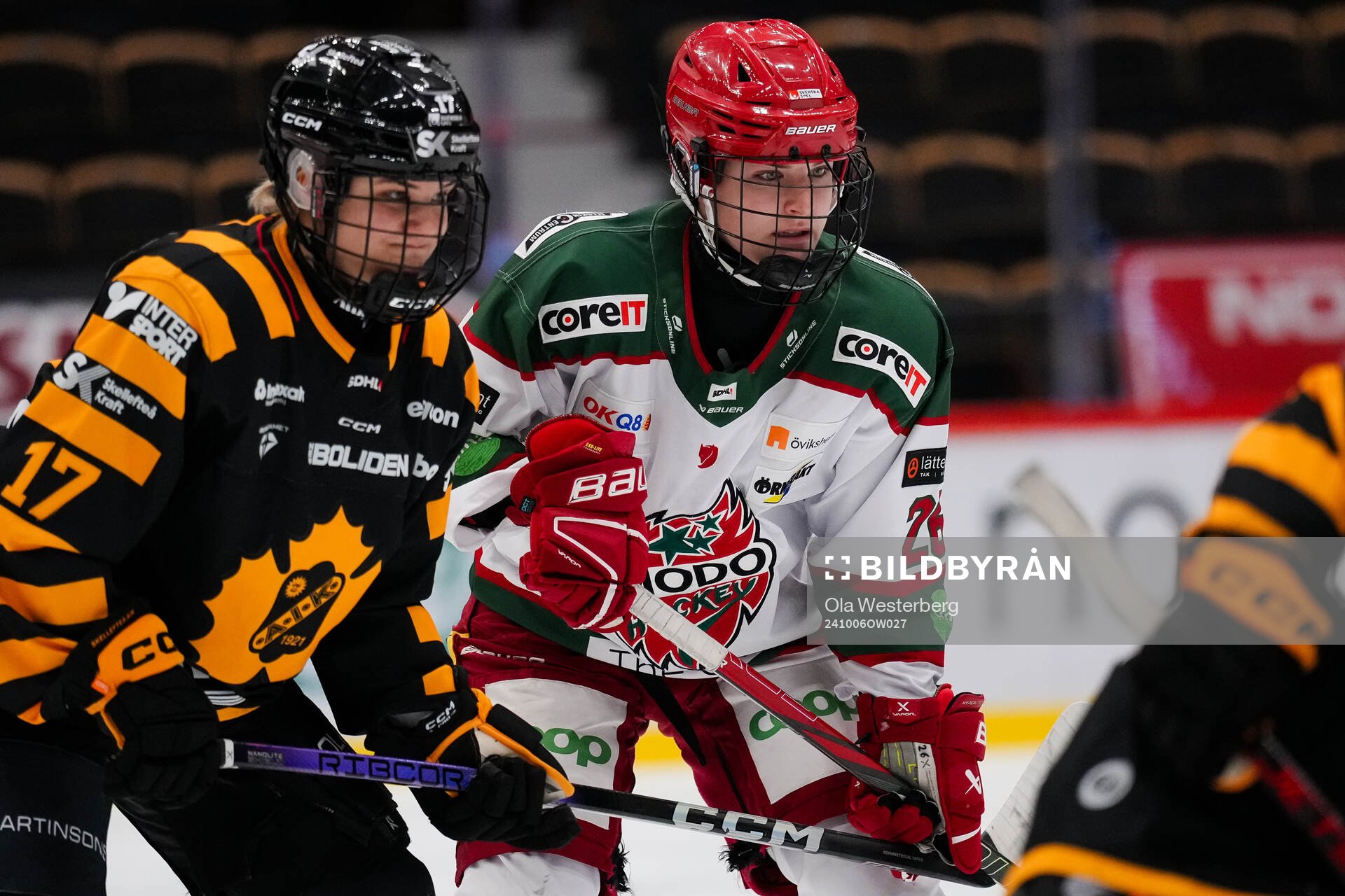 Skellefteås Laura Lerchova och Modos Brooke Mcquigge