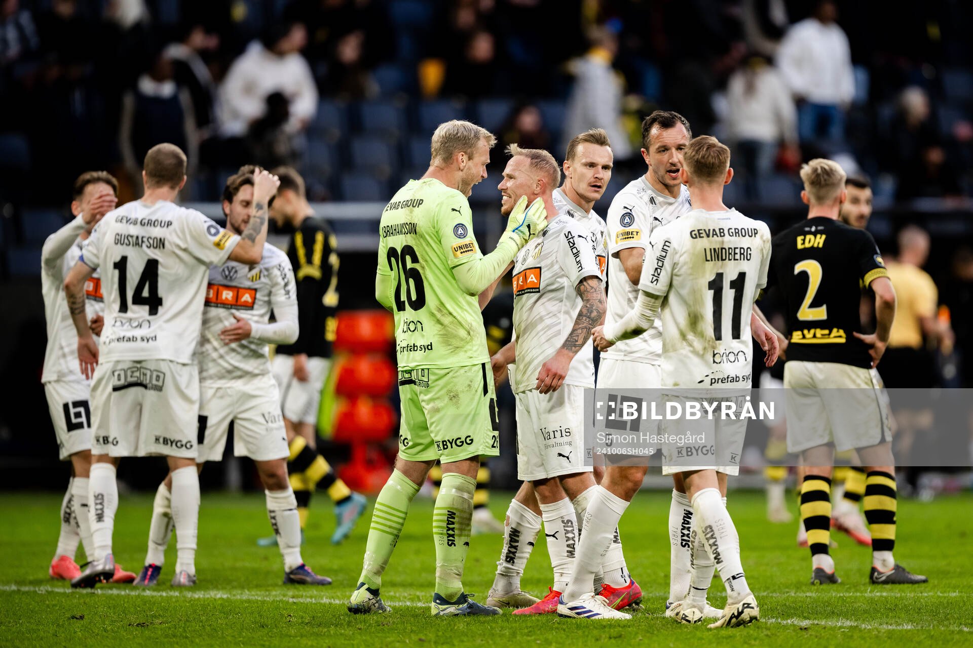 Häckens målvakt Peter Abrahamsson och Mikkel Rygaard