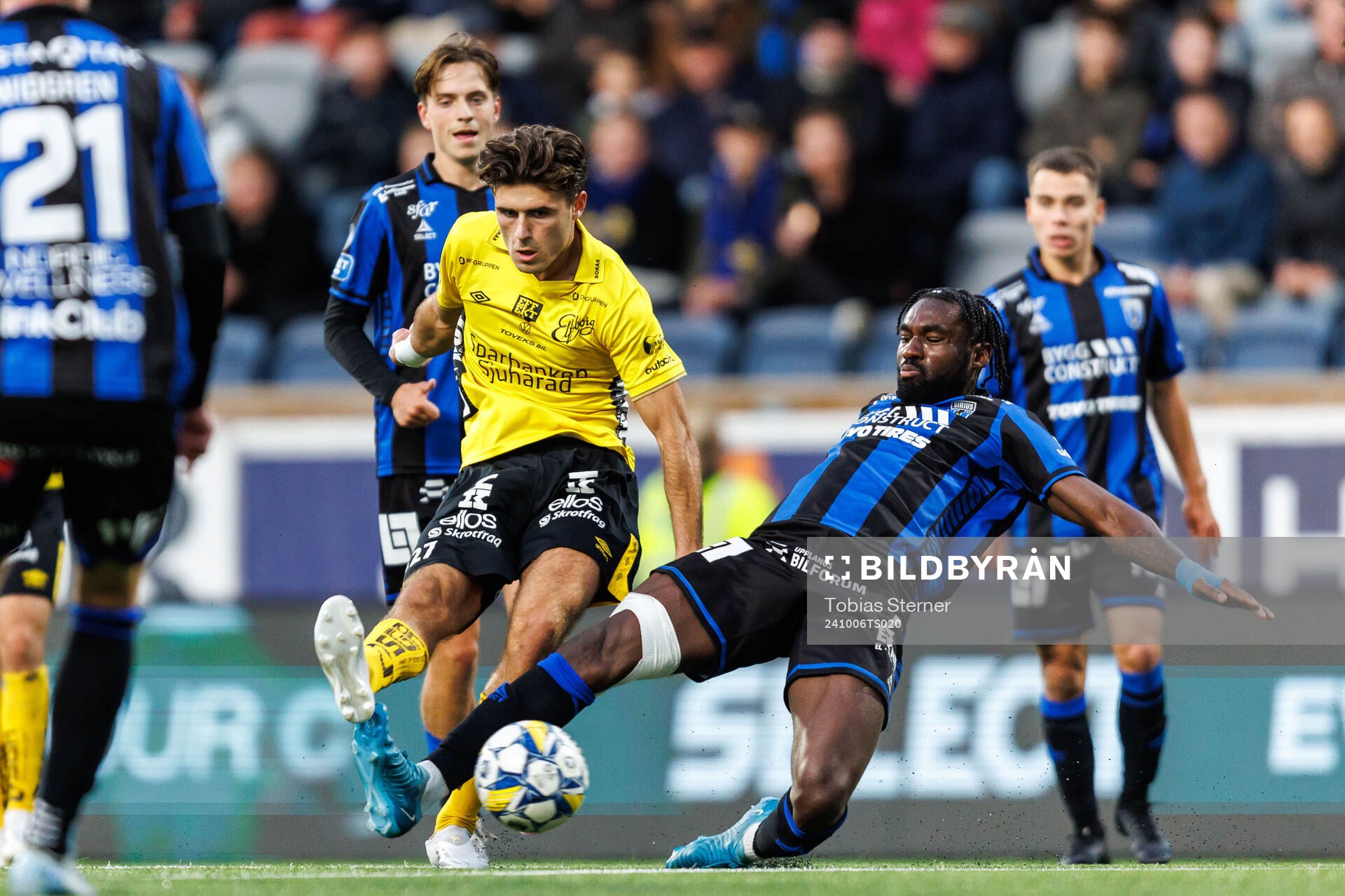 Elfsborgs Besfort Zeneli och Sirius Patrick Nwadike