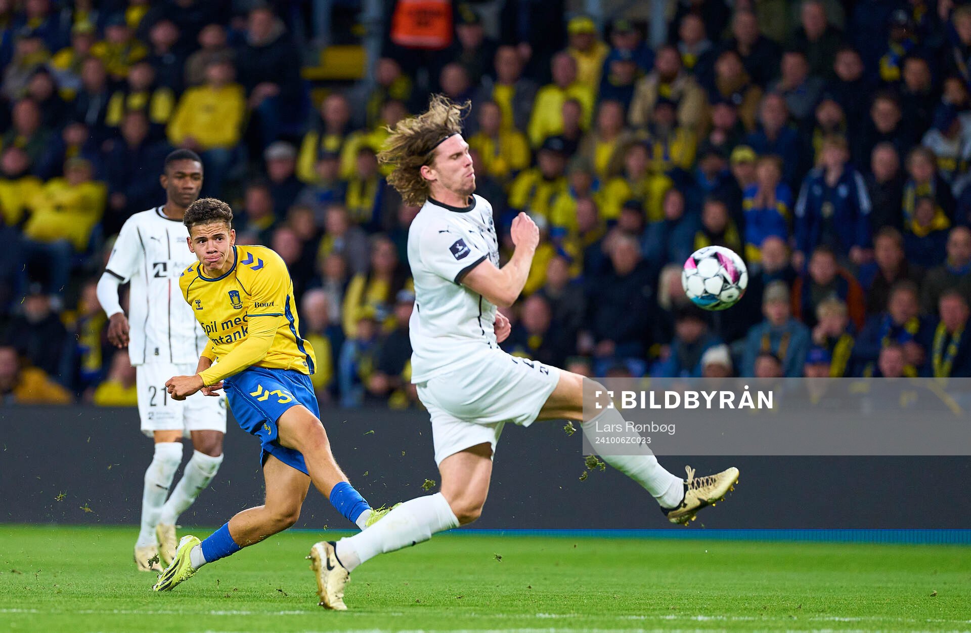 BRONDBY, DENMARK - OCTOBER 06: Clement Bischoff of Brondby