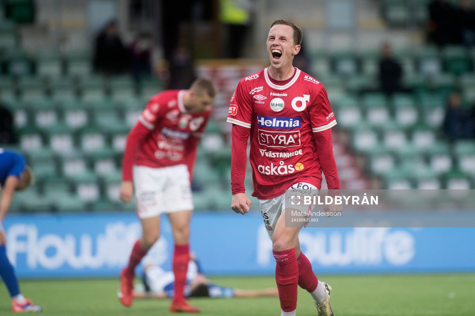Degerfors Erik Lindell jublar